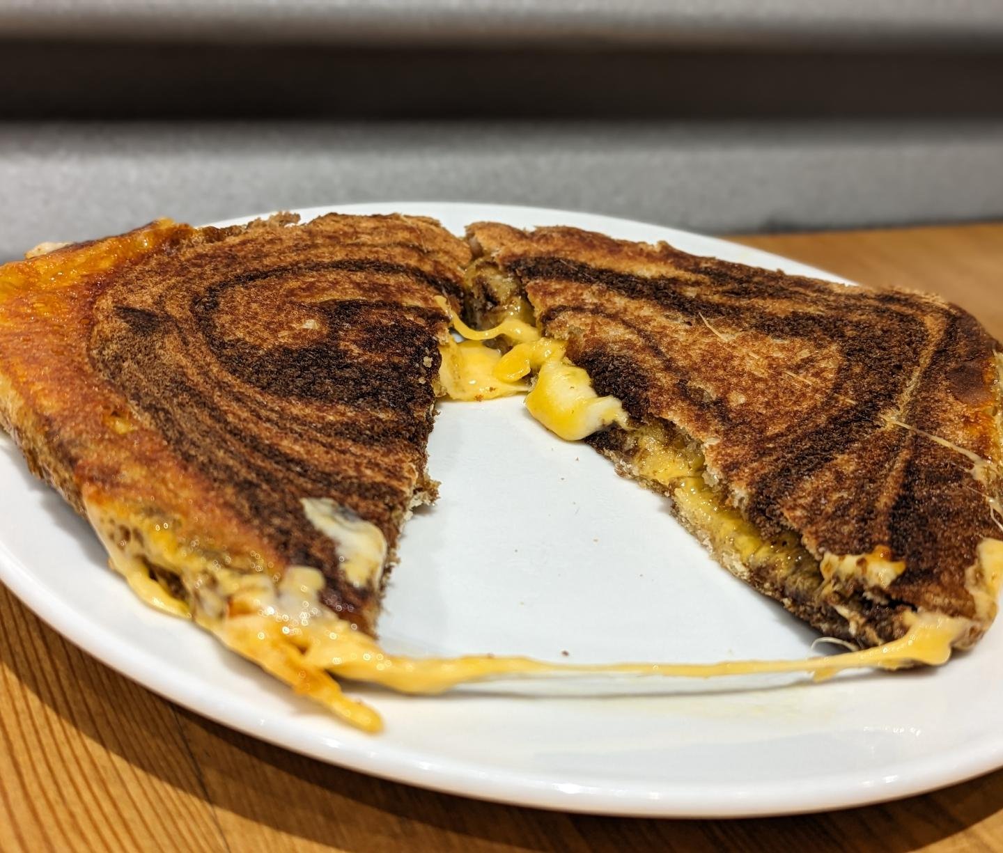 Today is the perfect day for comfort food. Come in for a cheesy grilled cheese sandwich on marble rye. ❤️ 

#wesupportcomfortfood #yeg #yegcafe #yegcoffee #supportsmallbusiness #supportmakers