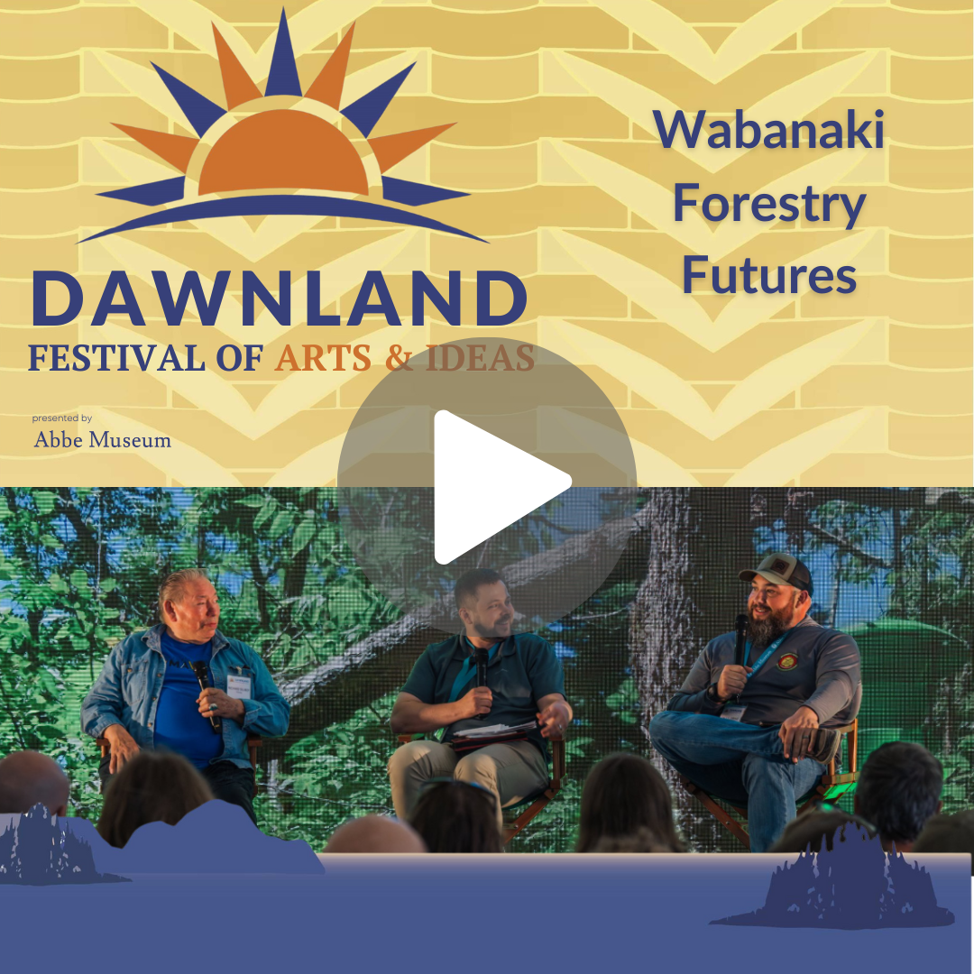 Dawnland Festival of Arts & Ideas Wabanaki Forestry Futures panel image for social media | Nimble Pixel Studio