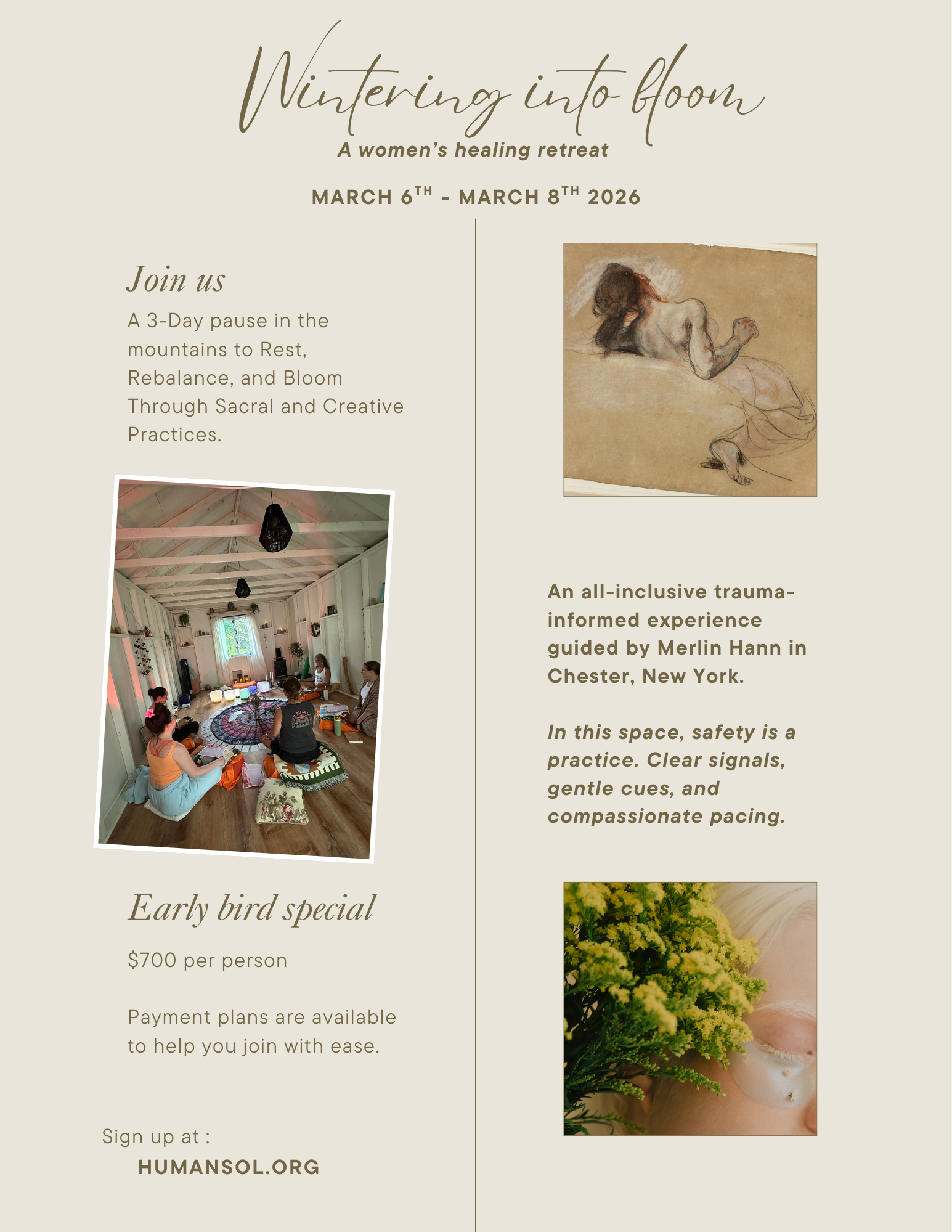 Wintering into bloom 