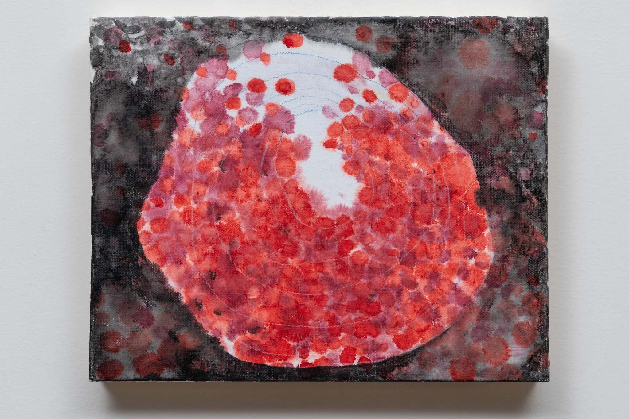 Ecstatic sayings l
2025,
Acrylic on linen over panel
8" x 10"
(20.3 x 25.4 cm)