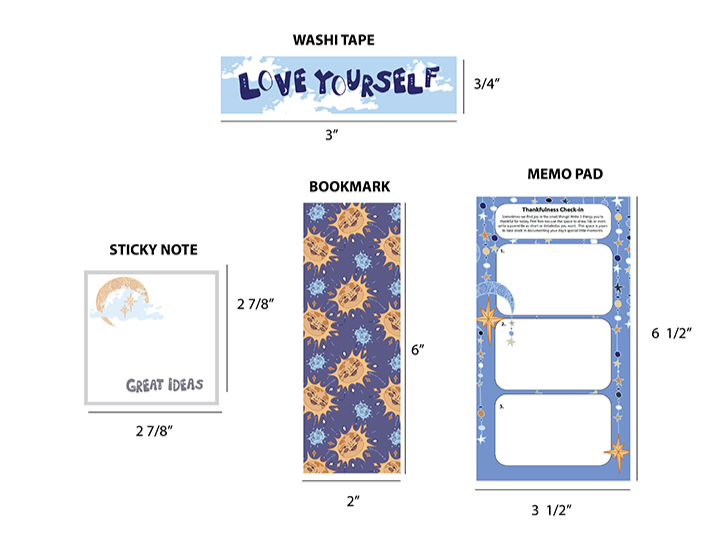 Celestial Wellness Stationery