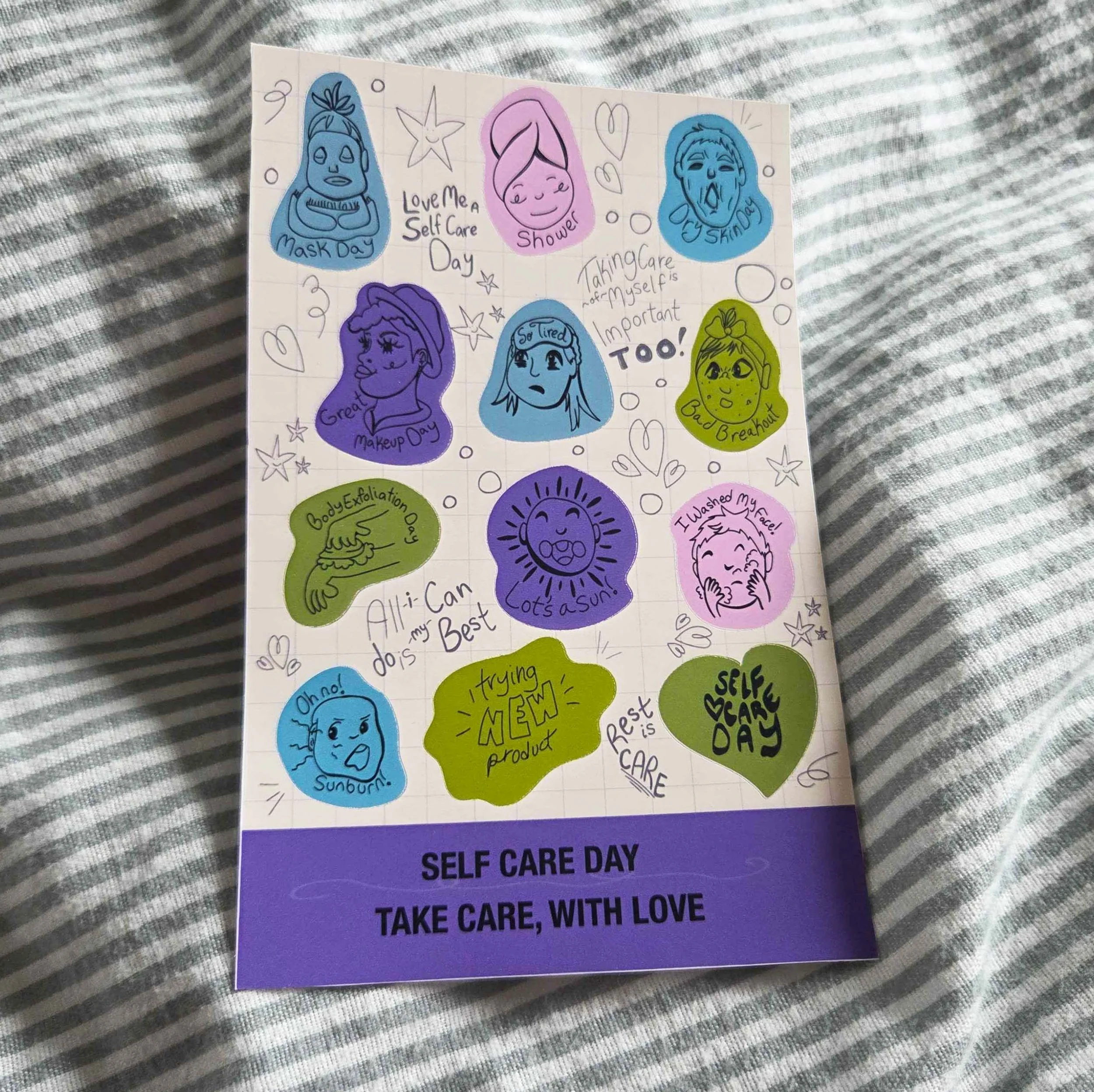 Self Care Day Sticker Sheet