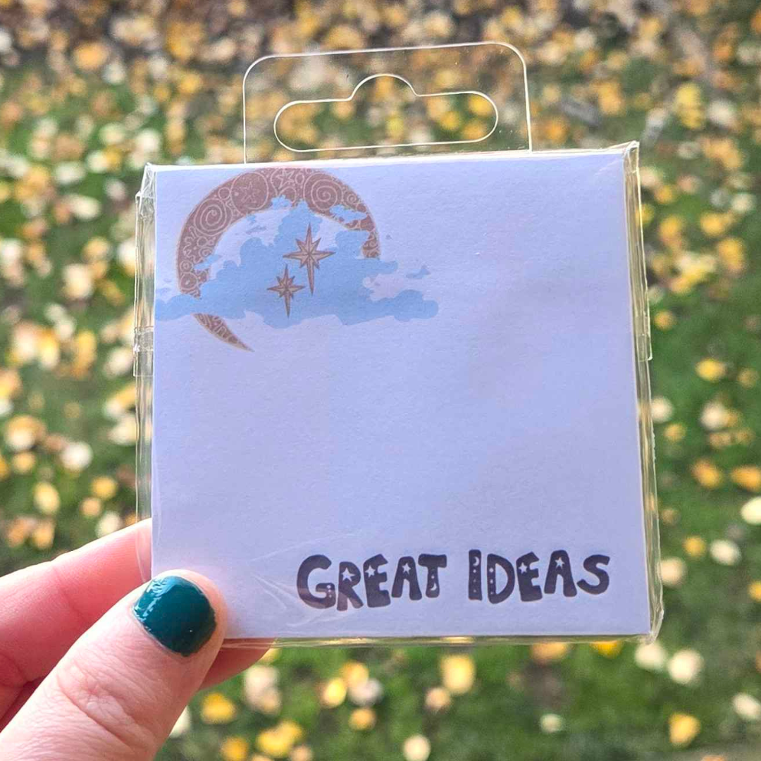 Sticky Note 'Great Ideas' Celestial Wellness
