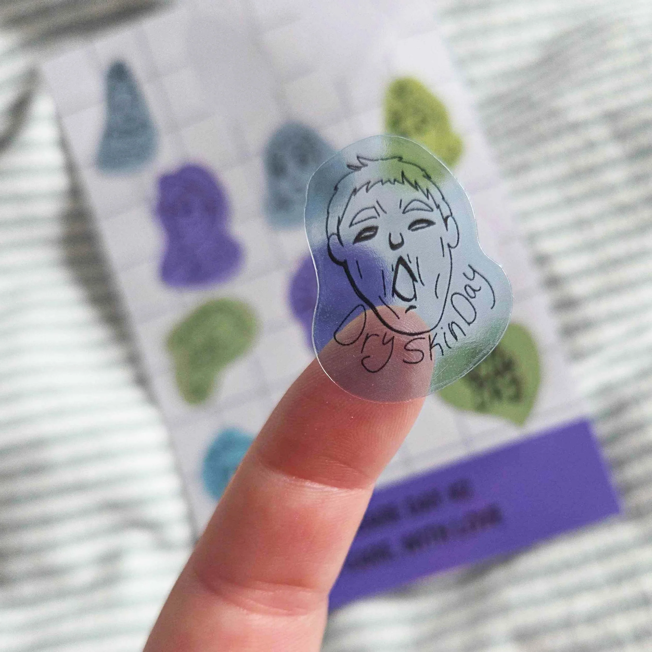 Self Care Day Clear Sticker Sheet