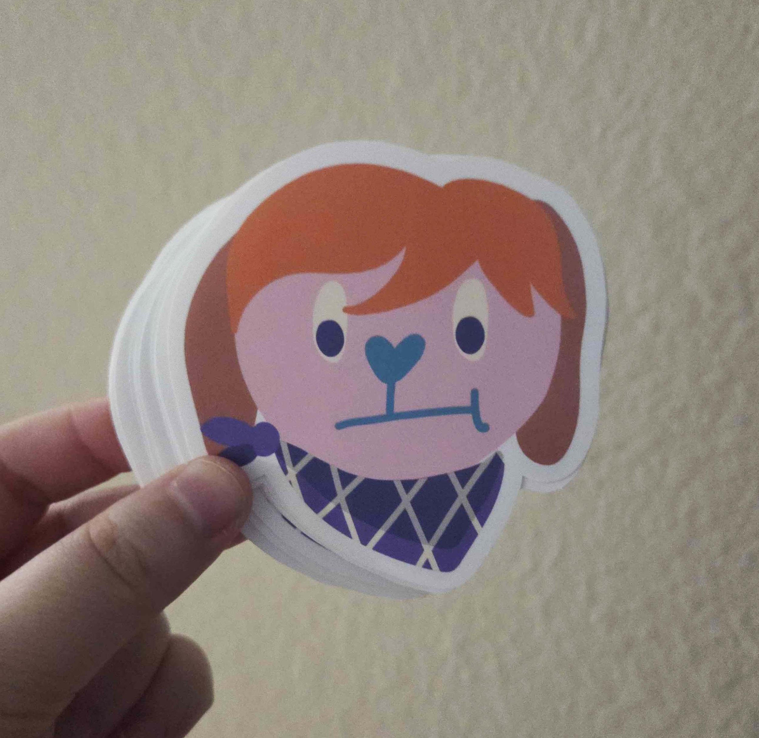 Fed-Up Lolly Pup JUMBO Sticker