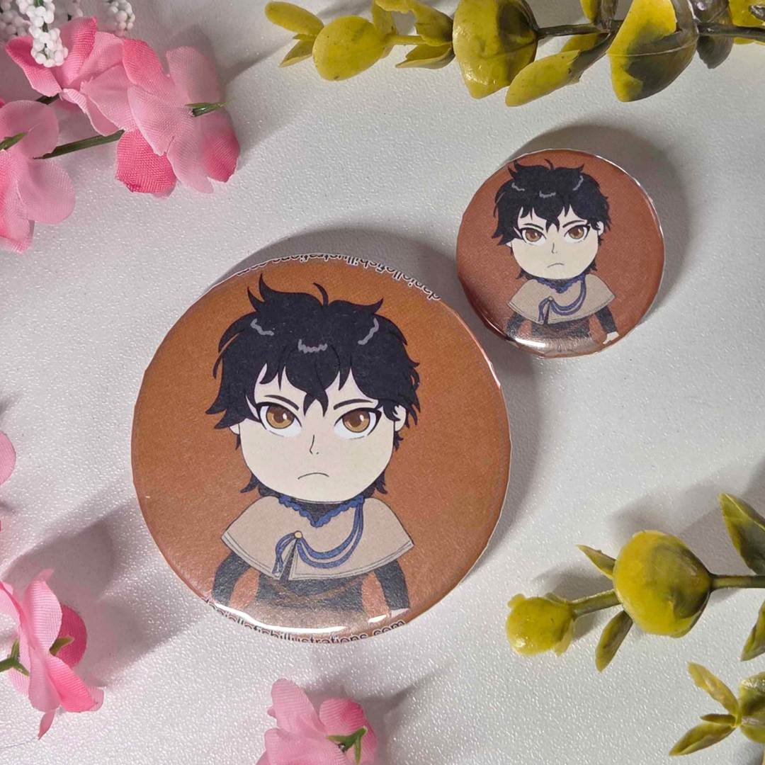 Black Clover Yuno Pin Button