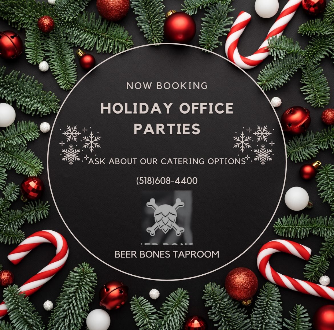✨Call us soon to book your holiday office parties, and happy hours.✨

&bull;Speak with Alexis or Justin about food and bar options.

&bull;We can tailor something custom, or you can choose from our list of options.&bull;

&bull;Also, be on the lookou