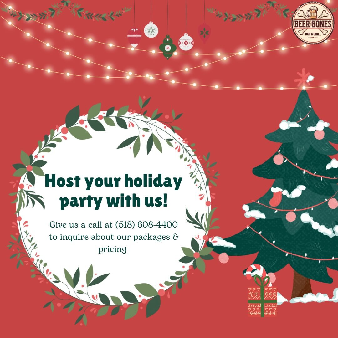 Tis the season! Reach out to us by phone to inquire about our holiday party packages &amp; pricing today! 🎄❄️🍷