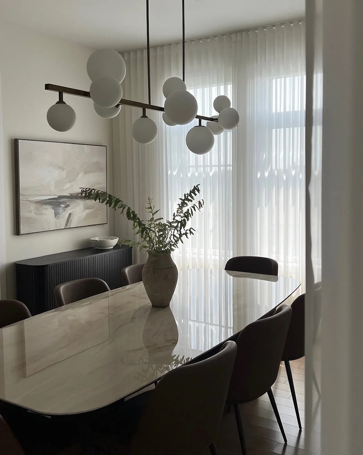 No existing fixture felt quite right for the dining room in our Claude Henri project, so we had one custom made. ✨

Swipe to see the before and after of what was once a closed-off second bedroom, now transformed into an open, airy extension of the li