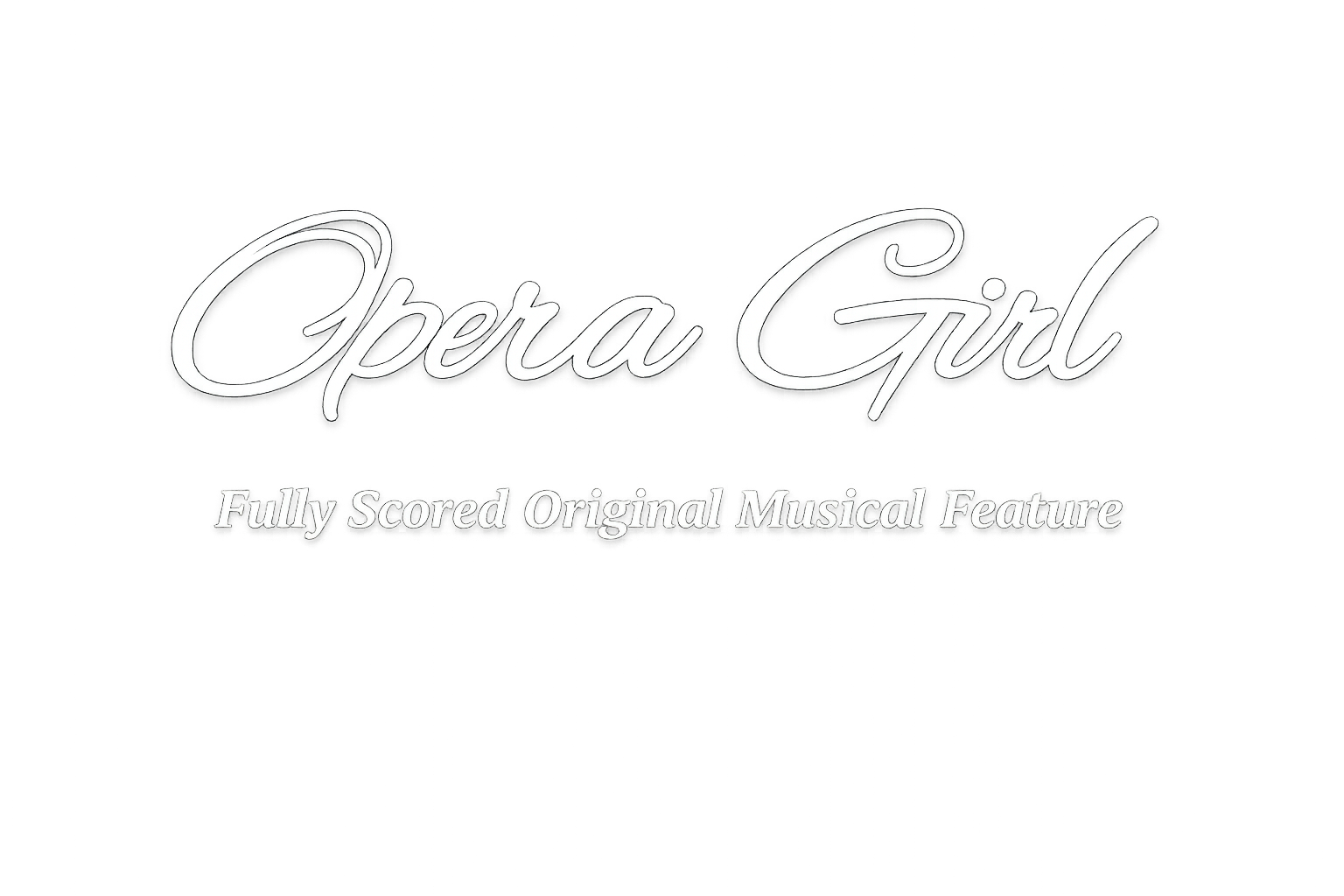 Logo for 'Opera Girl,' an original musical feature, with colorful background and stylized text.