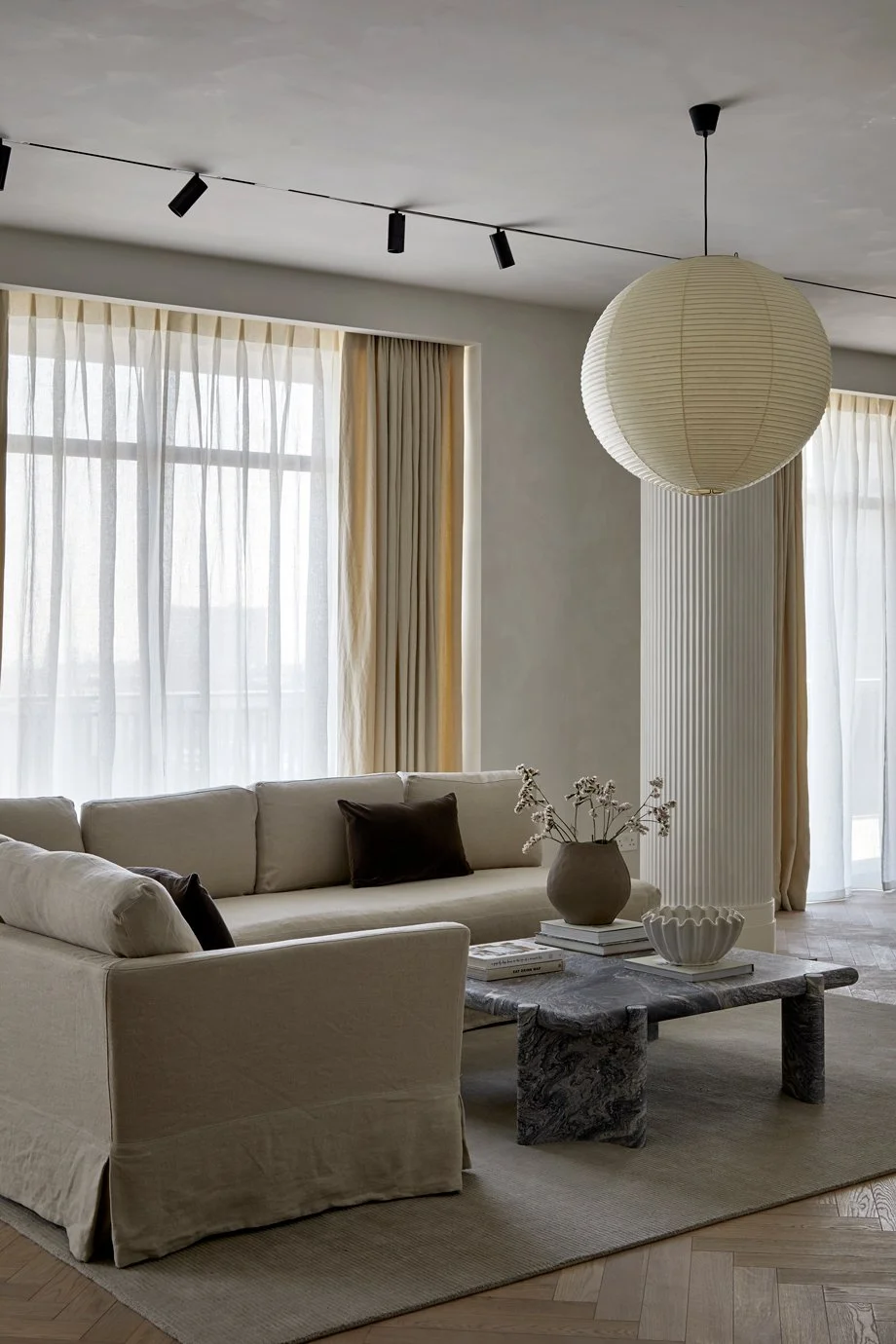open plan living by born and bred studio