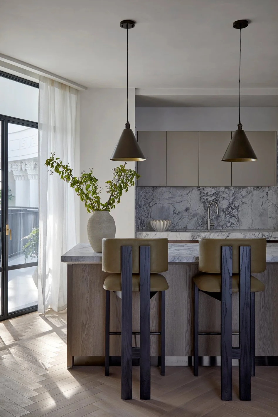 The kitchen at The Whiteley w2