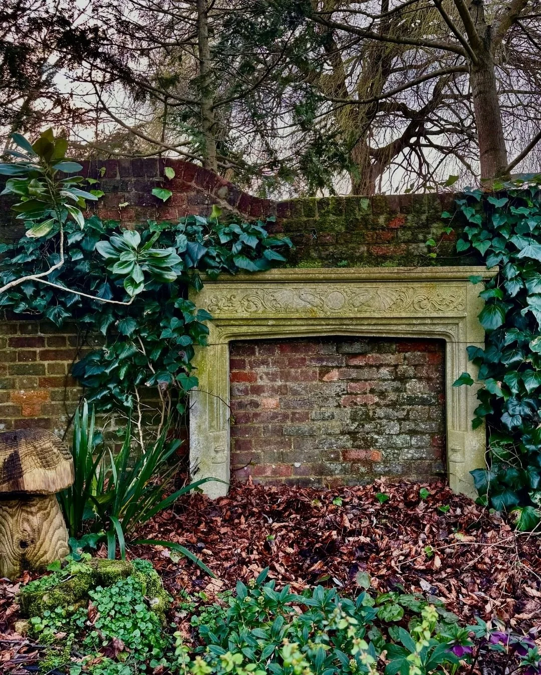 Sometime ago I removed this Portland stone fireplace from our house when doing a renovation in order to knock a wall down and create a larger, open plan kitchen-diner&mdash;relocating what was the T.V. den to another part of the house. I couldn&rsquo