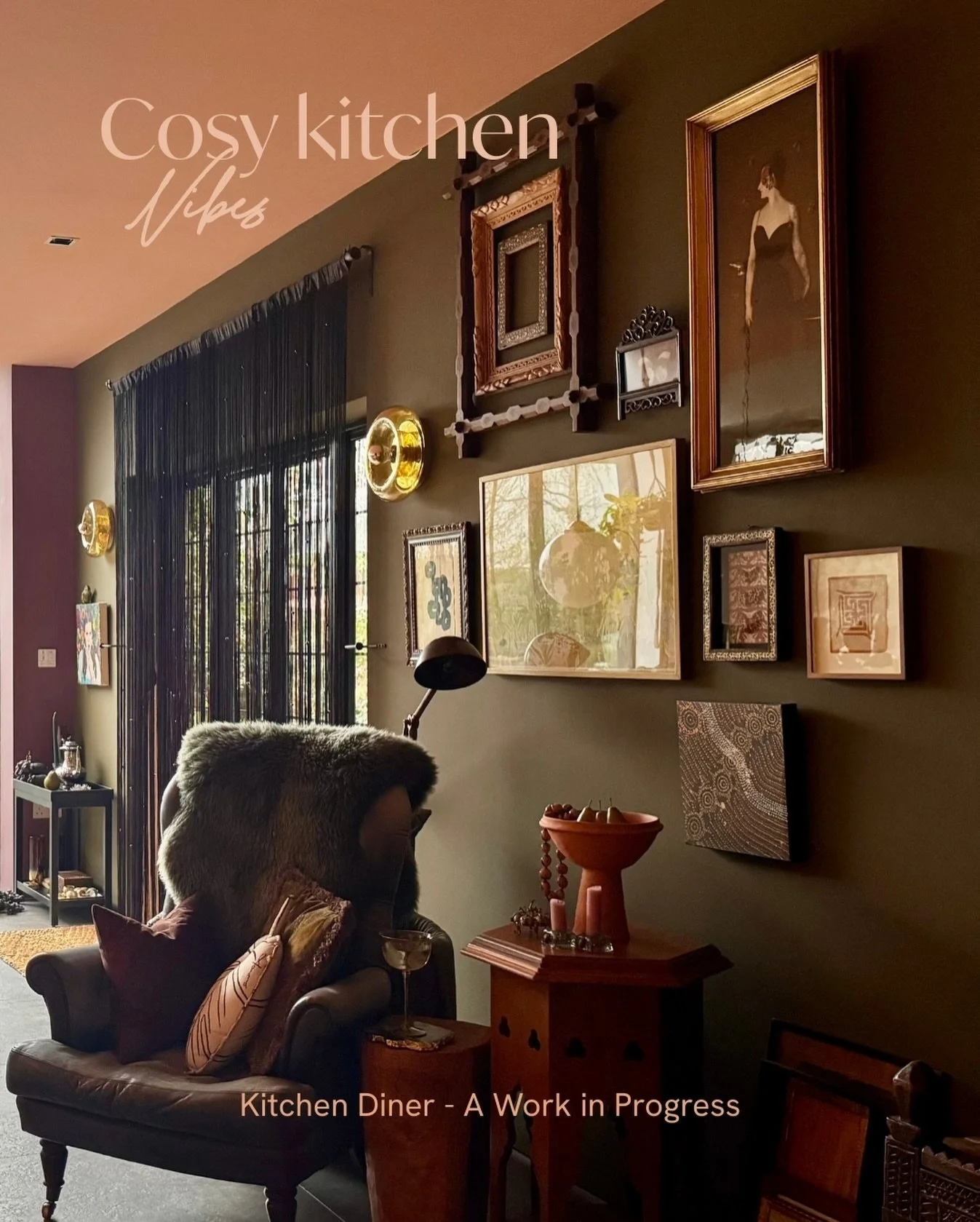 A kitchen with a cosy, comfortable arm chair or two has always had great appeal to many, including myself. This generously proportioned kitchen diner is getting a little refresh and update. Nothing drastic, just small changes that make a big transfor