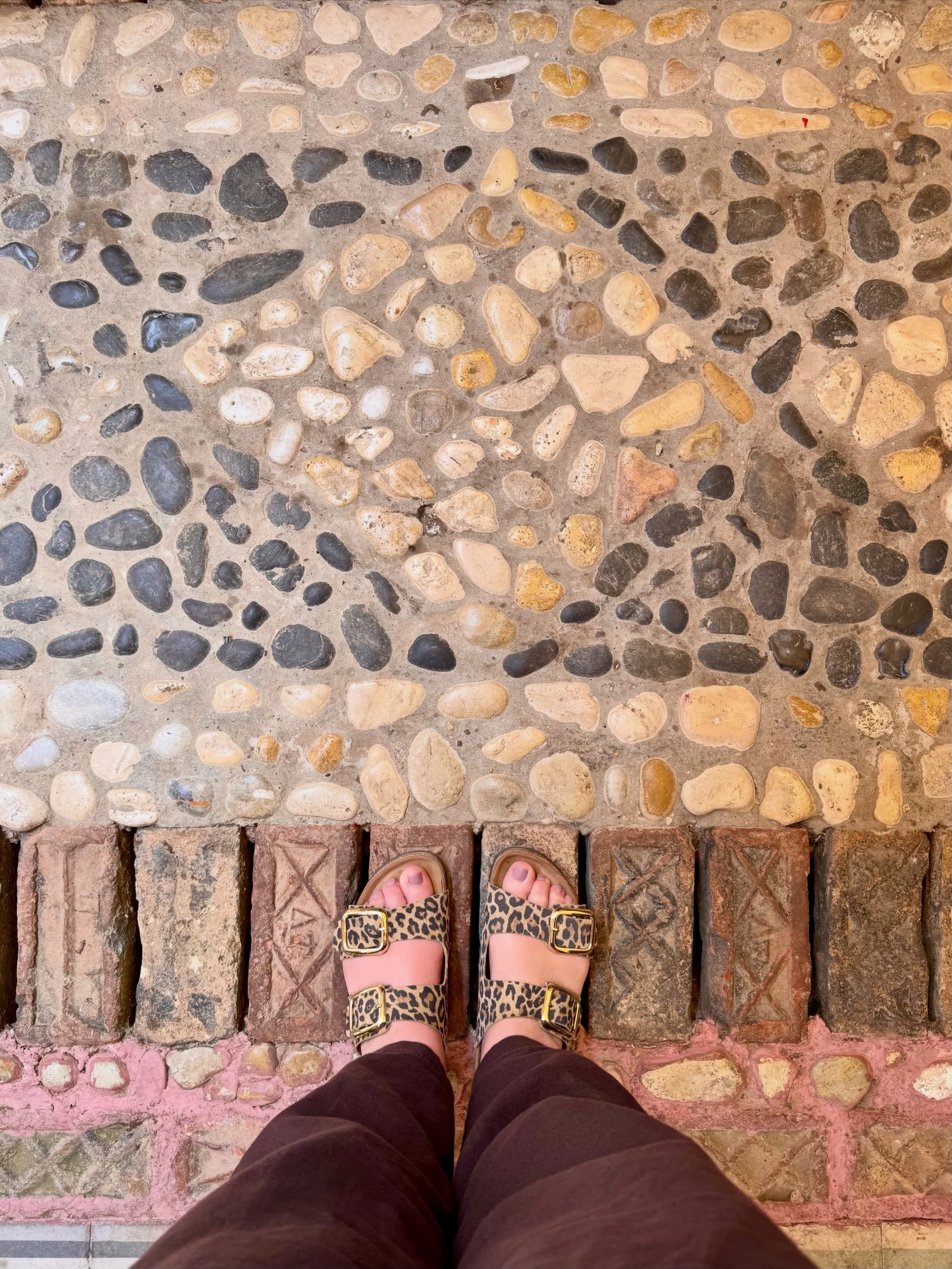 She got exactly the floor she had wanted.&nbsp; That was the problem.

When my new client renovated her home ten years ago, she chose large, smooth, glossy white tiles for her lobby &mdash; clean, sleek and contemporary.

She regretted them from the 