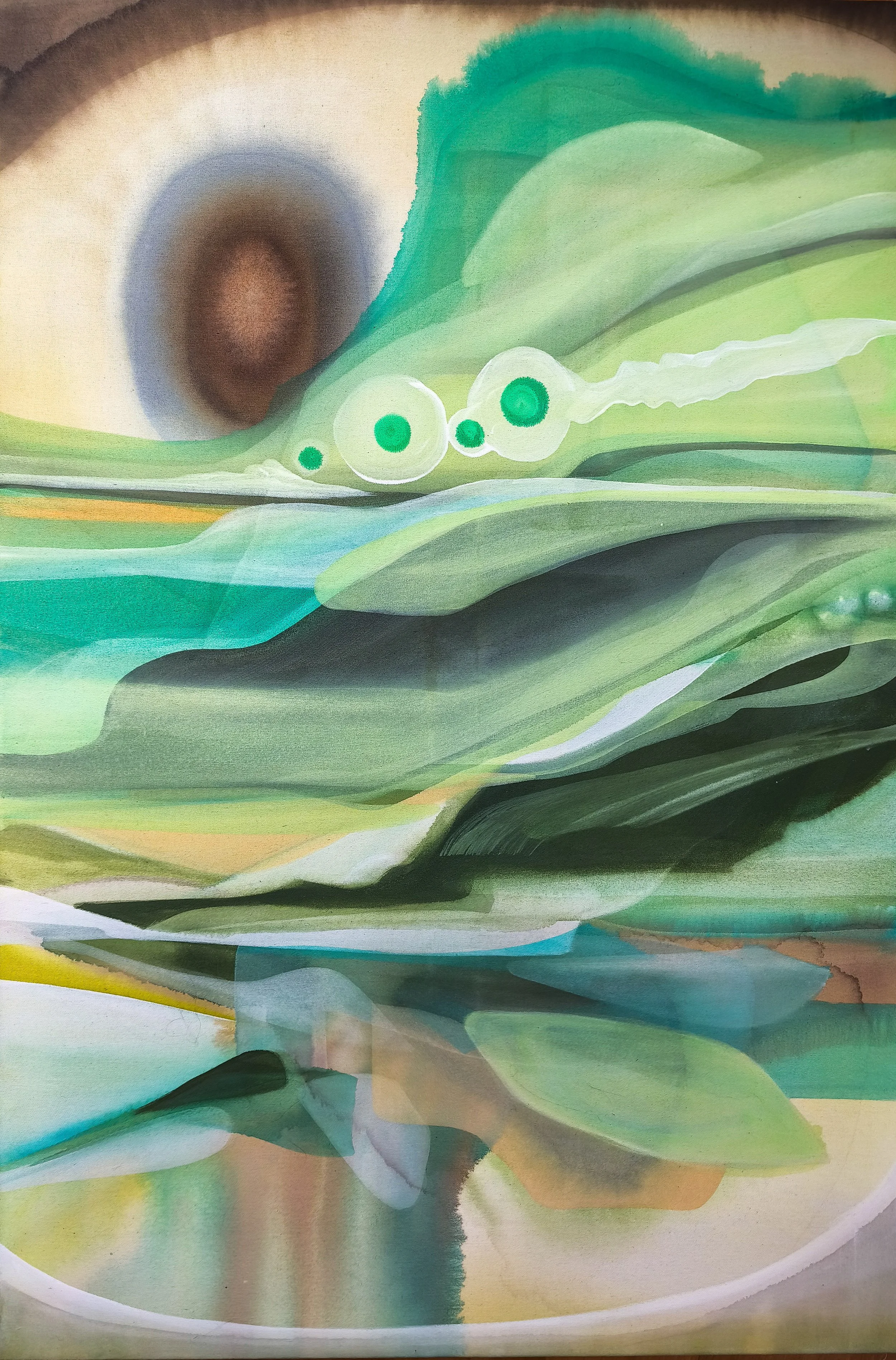 "Emerald morning" - 120x80cm