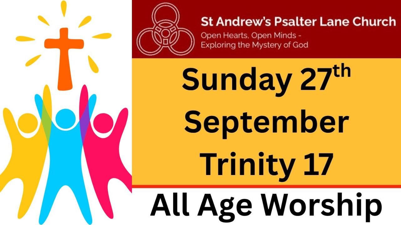 All Age Worship, Sunday 27th September