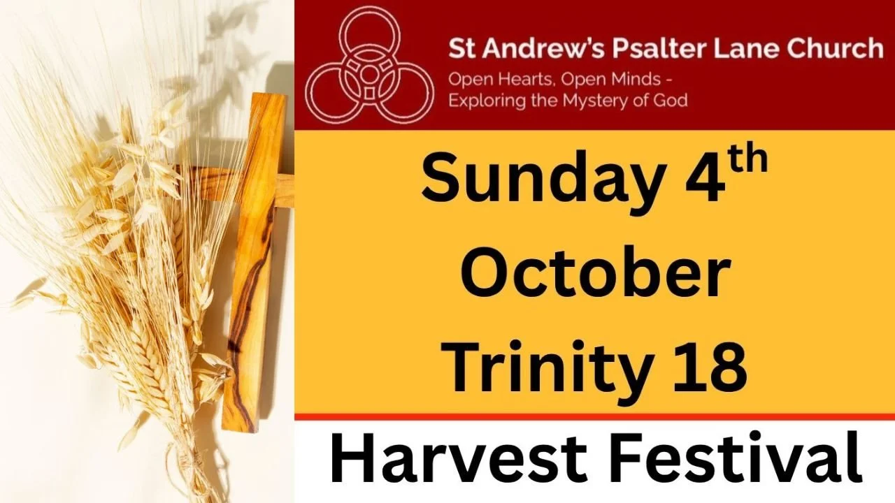 Morning Worship and Harvest Festival, Sunday 4th October
