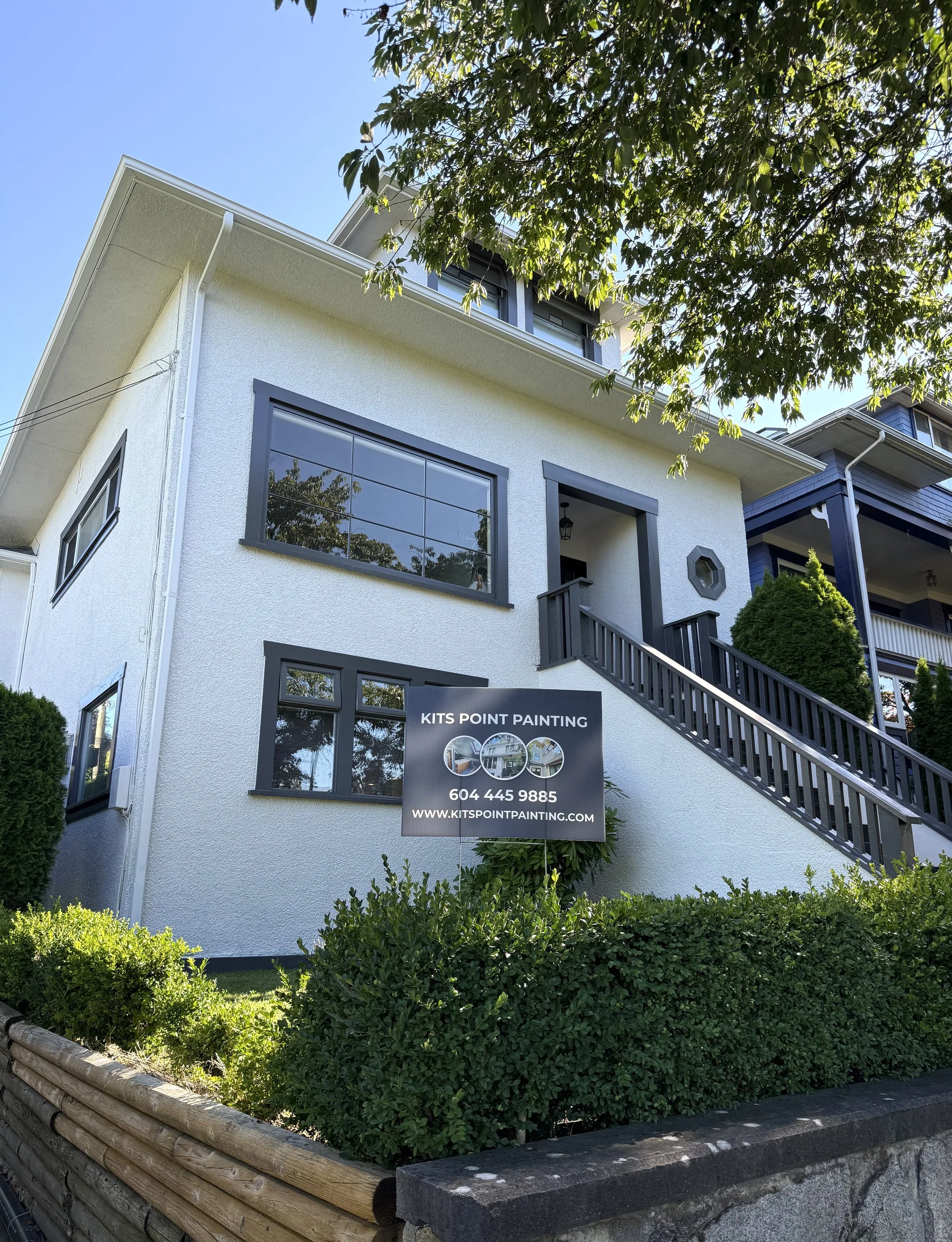 Stucco & Trim Repaint - West Point Grey