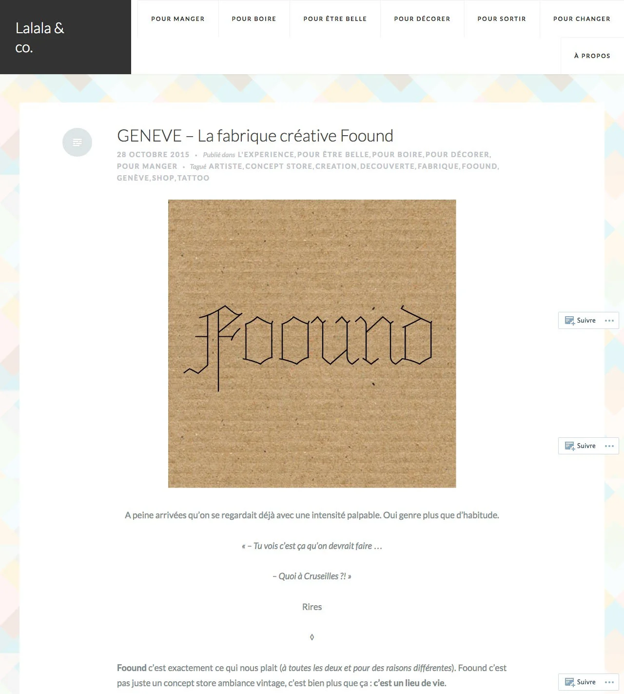 Lalala & co. // 28 octobre 2015