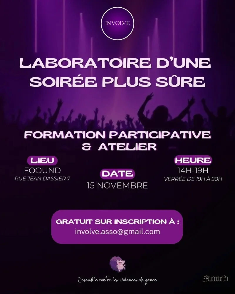 Le Laboratoire d'une soirée plus sûre : formation participative et atelier