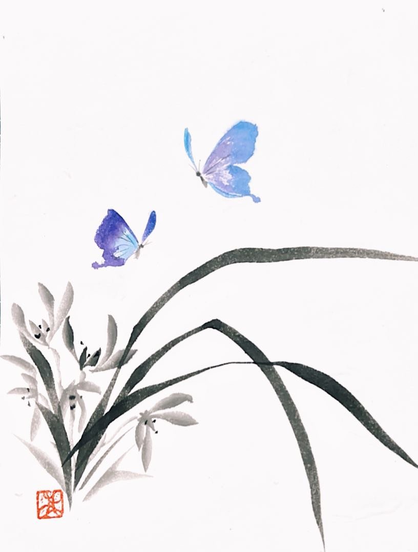 Tanzender Schmetterling