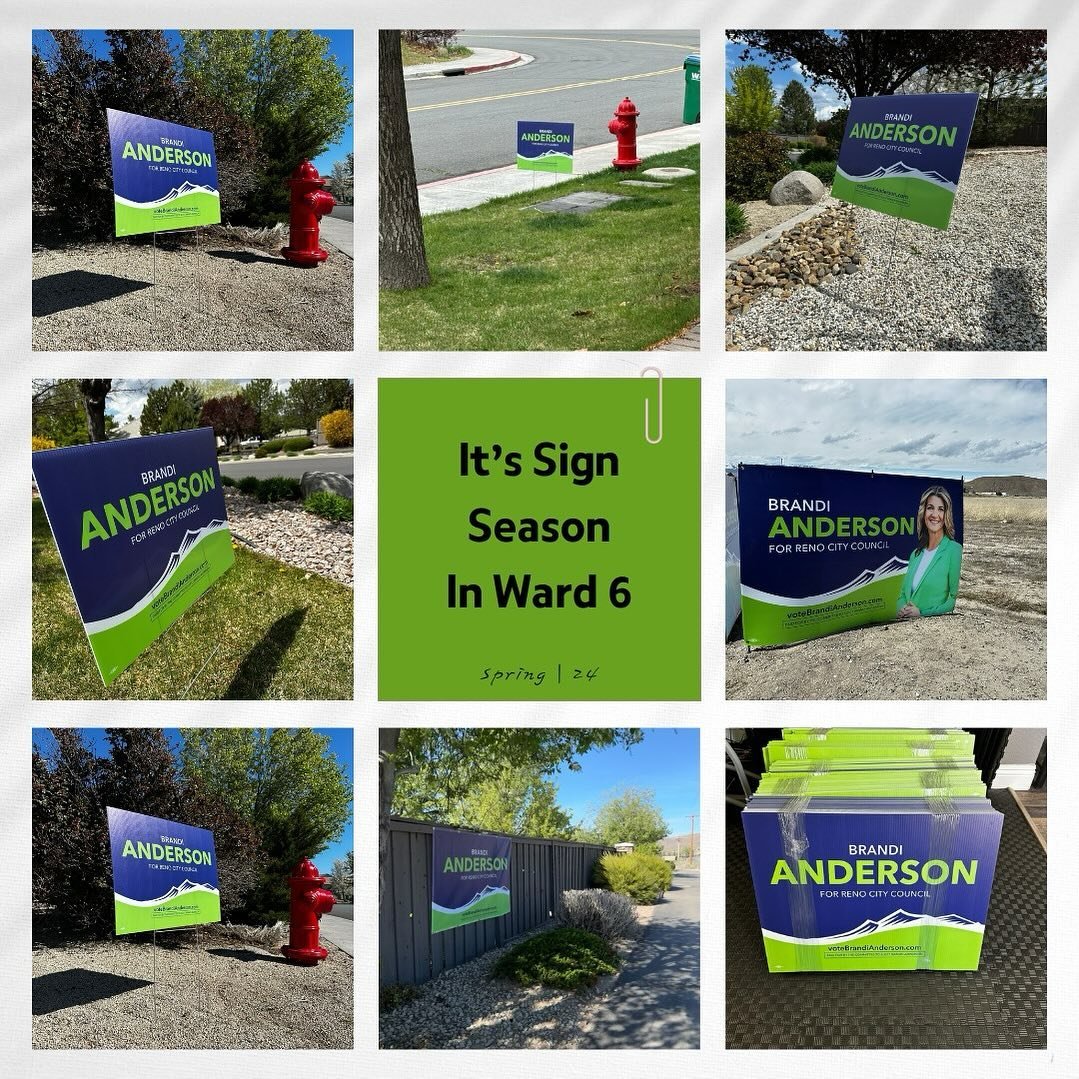 🌟 It&rsquo;s Sign Season, Reno Ward 6! 🌟

We&rsquo;re painting the town with our campaign signs, and we want you to be a part of it! If you&rsquo;re ready to show your support and add some flair to your yard, just slide into our DMs to claim your s