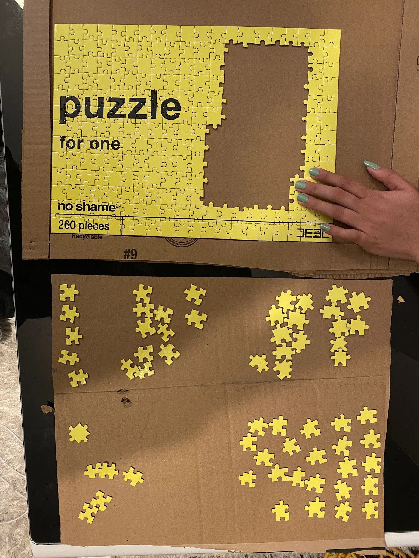 No Shame parody puzzle for one – commentary on loneliness (Copy) (Copy)