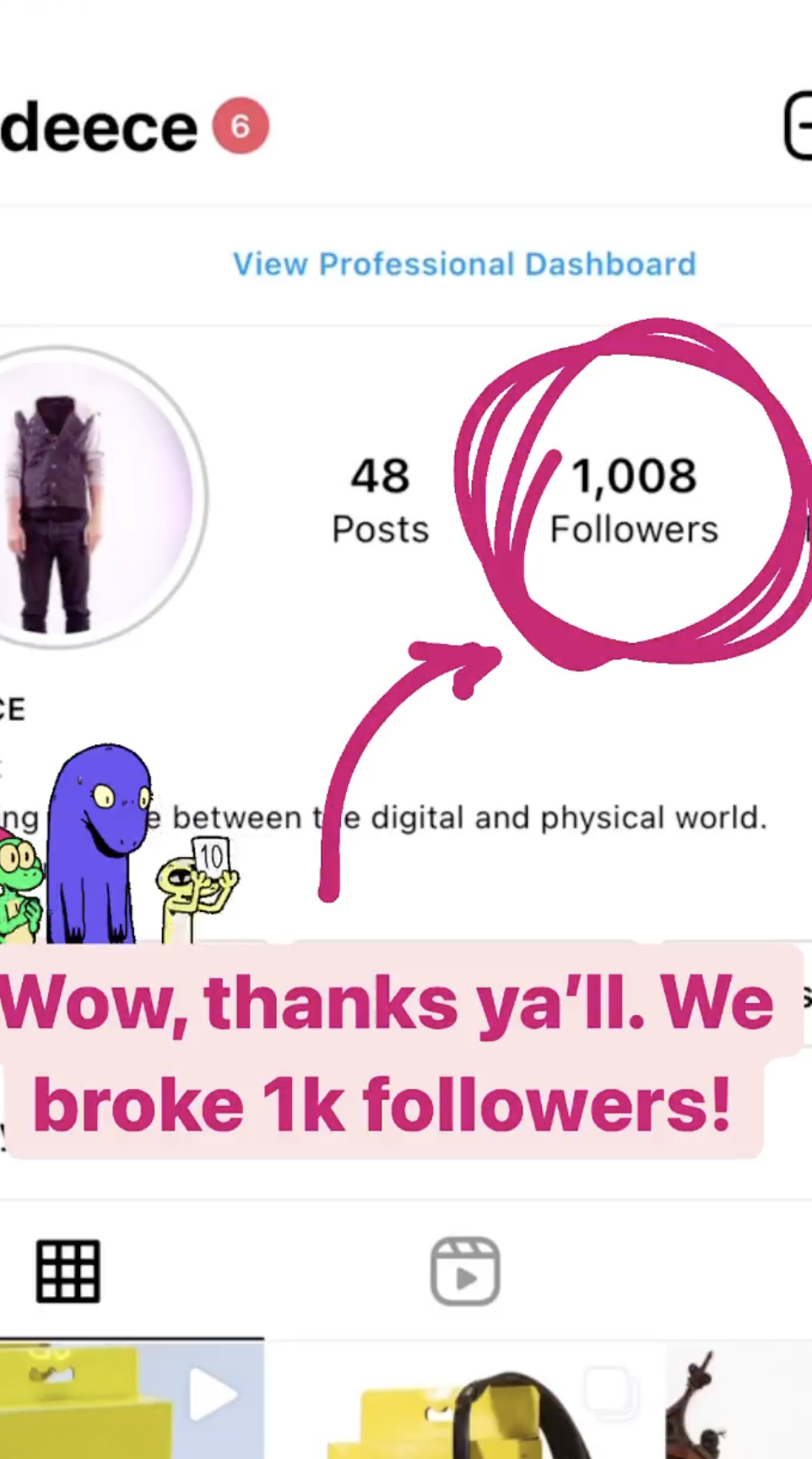 mdeece Instagram page reaches 1,000 followers milestone. (Copy) (Copy)