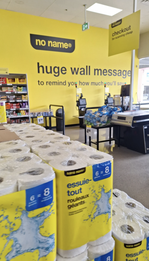 No Name branded grocery store Reddit post showing huge wall message (Copy) (Copy)