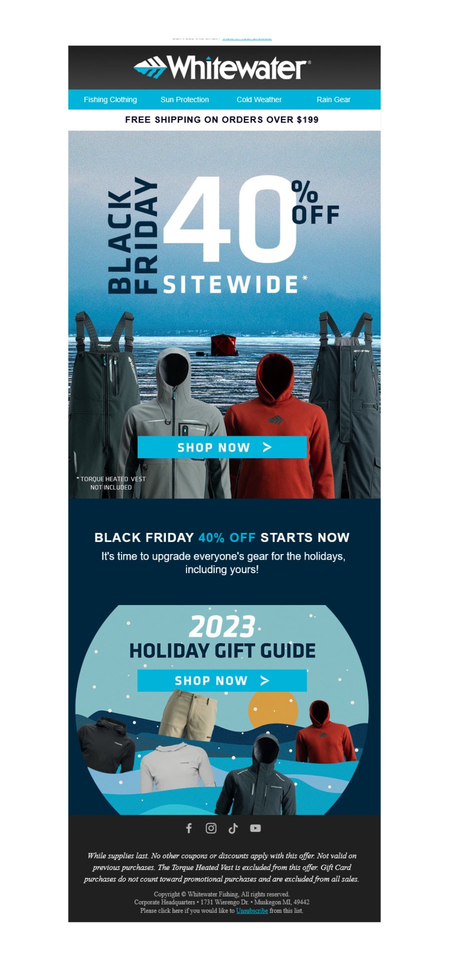 Whitewater Email for Black Friday