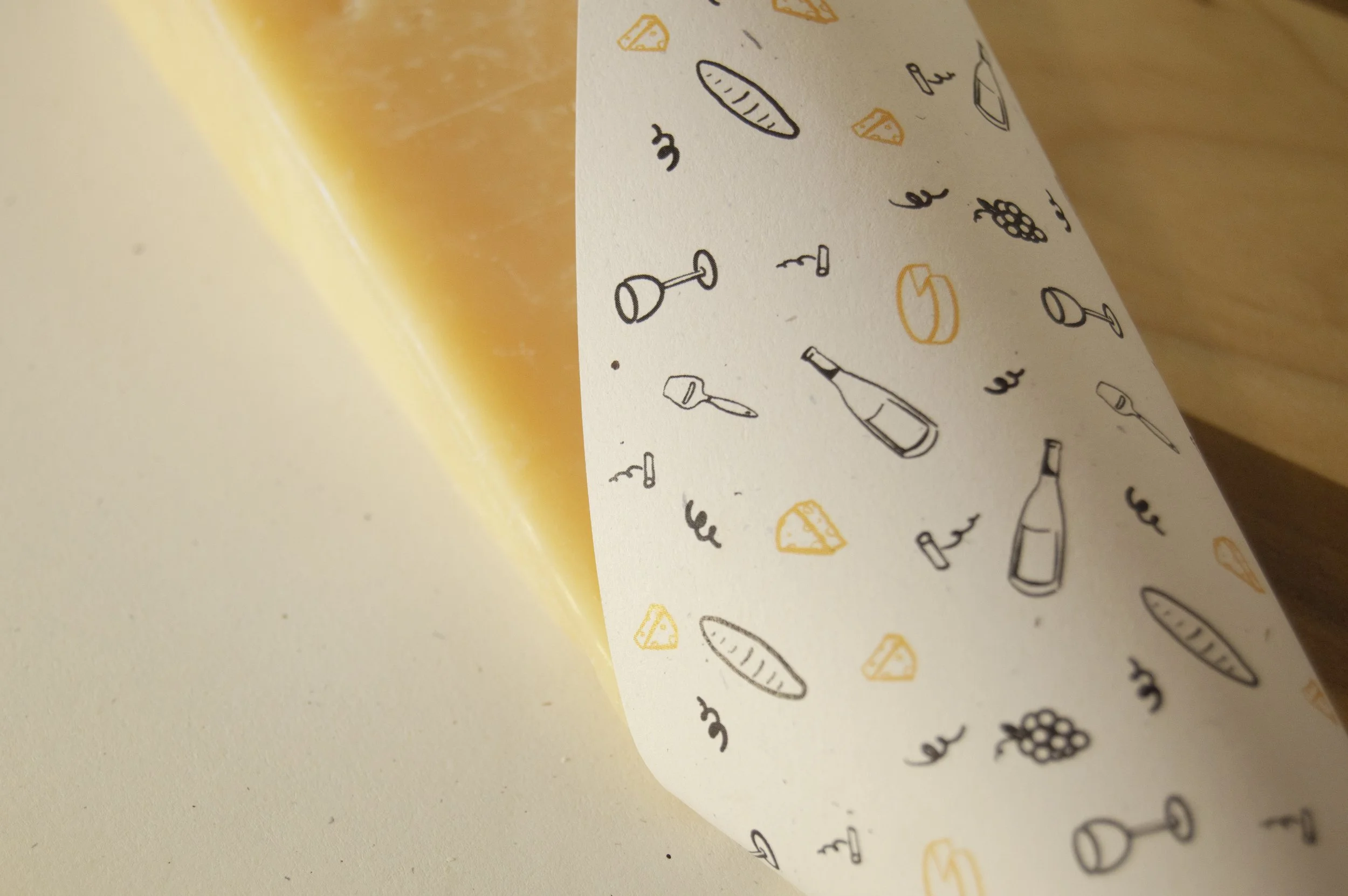 Wrap for the cheeses to go home in