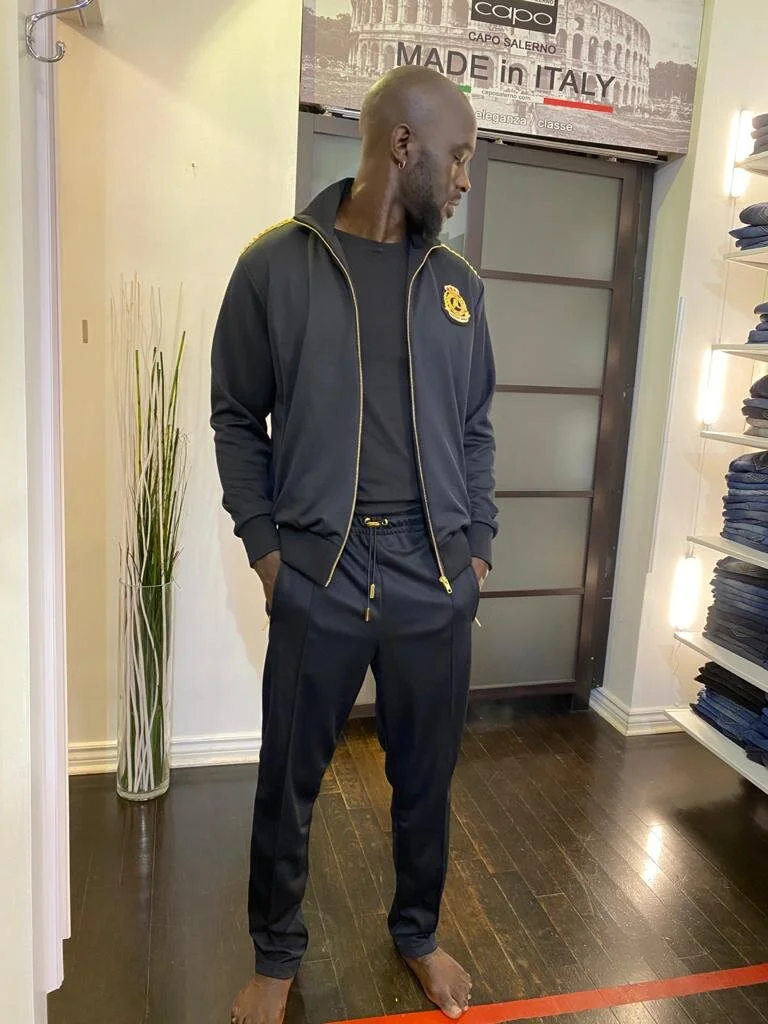 Jogger and jumper set by Rhowan James