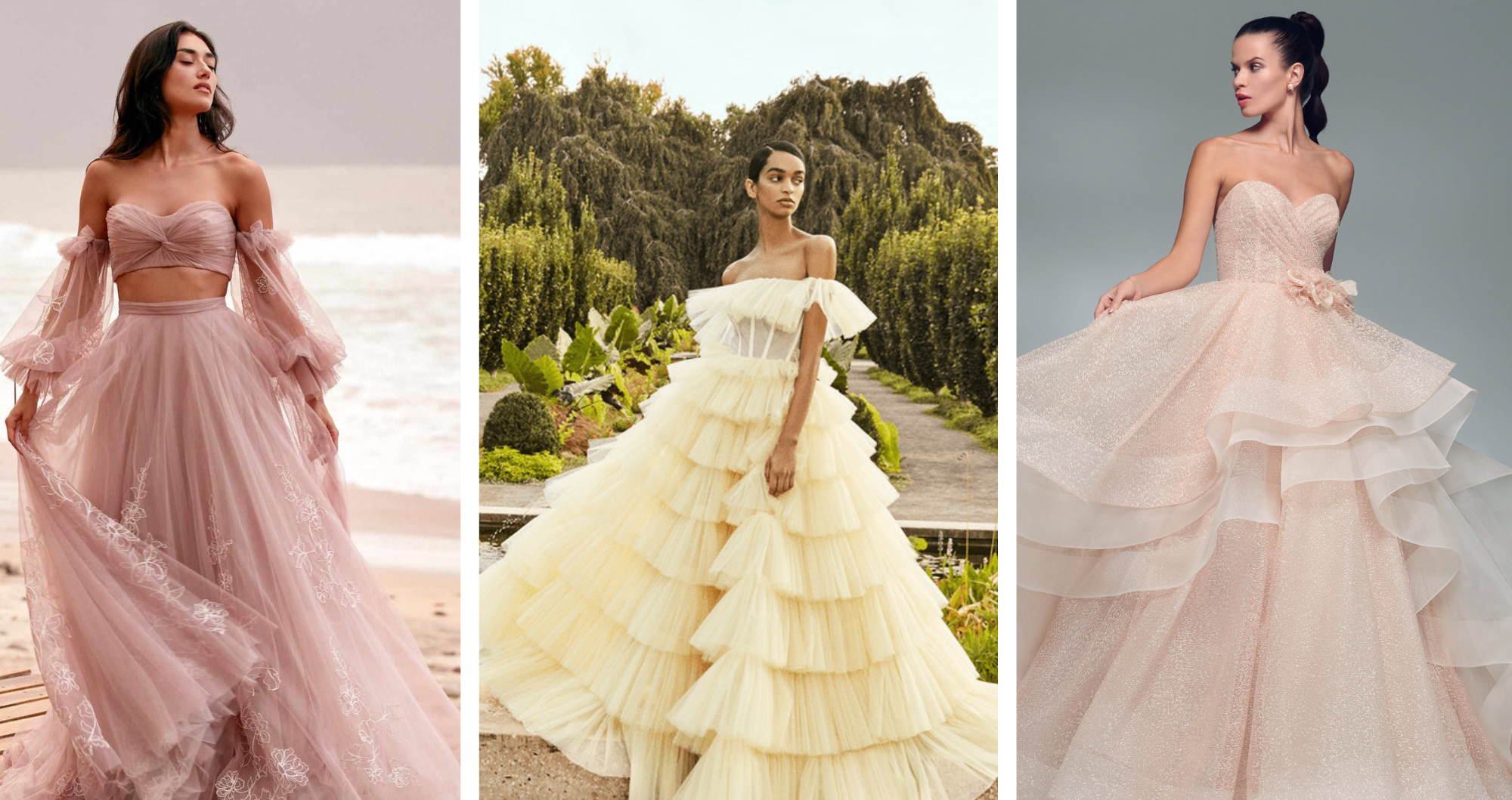 Willowby By Watters, Andrew Kwon, Lazaro Bridal, pink wedding dress, pink dress, femenine dress, canada, toronto wedding dress