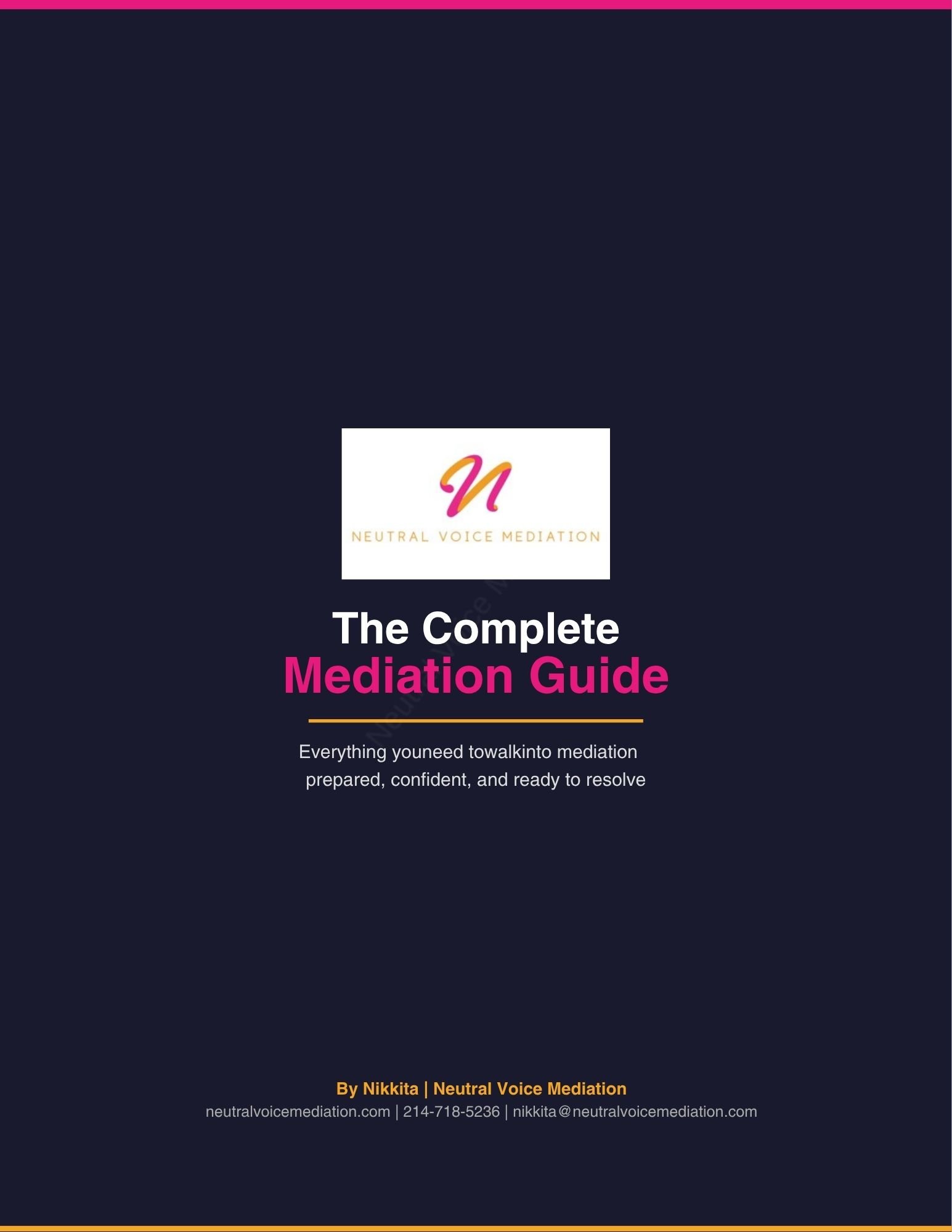 Neutral Voice Mediation Free Guide