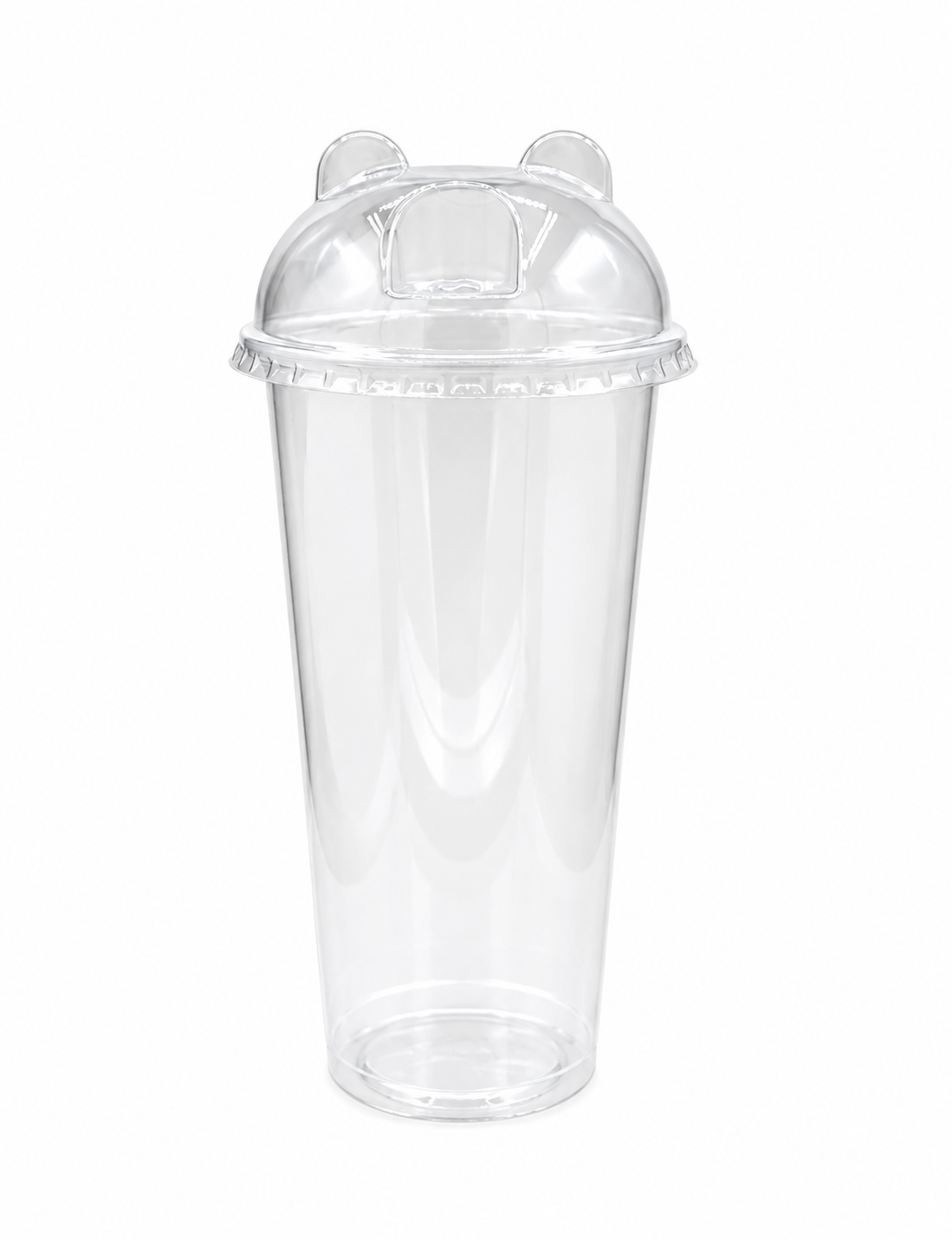 Clear PET Bear Dome Lids (90mm)