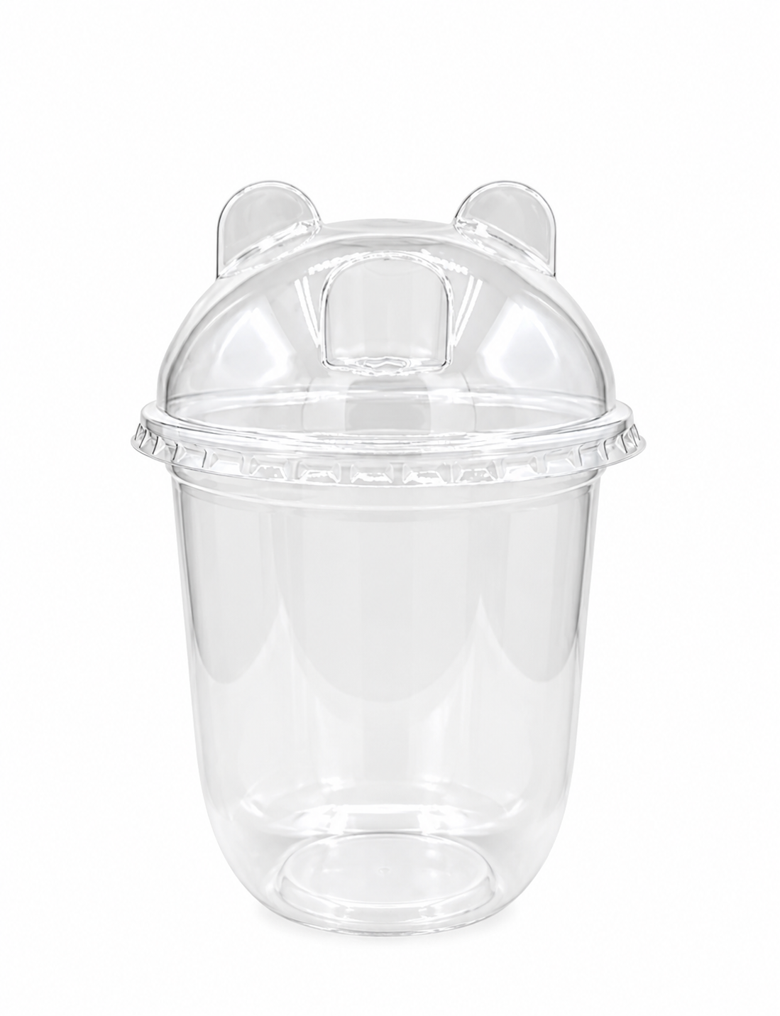 Clear PET Bear Dome Lids (95mm)