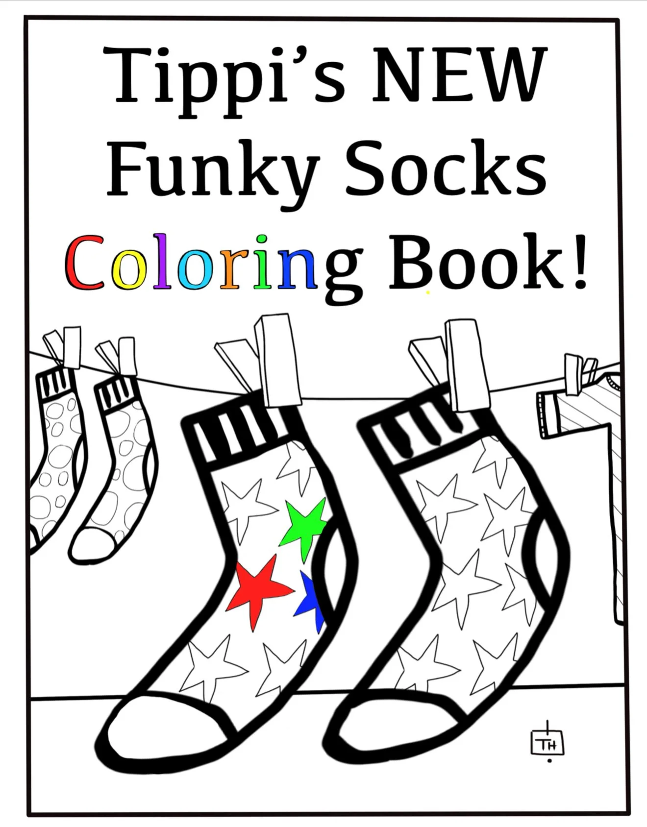 Tippi's New Funky Socks Coloring Book!