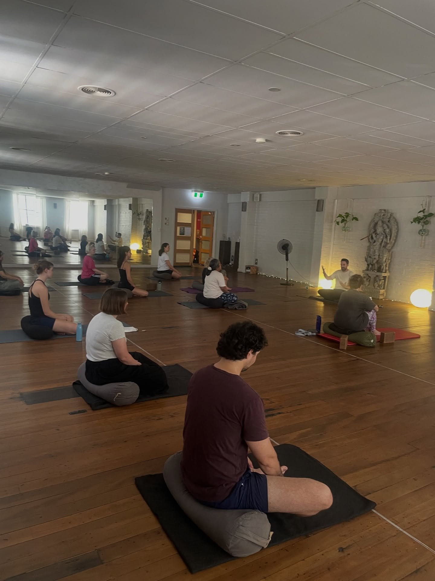 Great to be back @thisisyogasydney. The studio where I started to take yoga seriously many years ago and it was my yoga practice that presented the gateway to meditation.

On Saturday I presented my Meditation for Modern Life workshop to their member