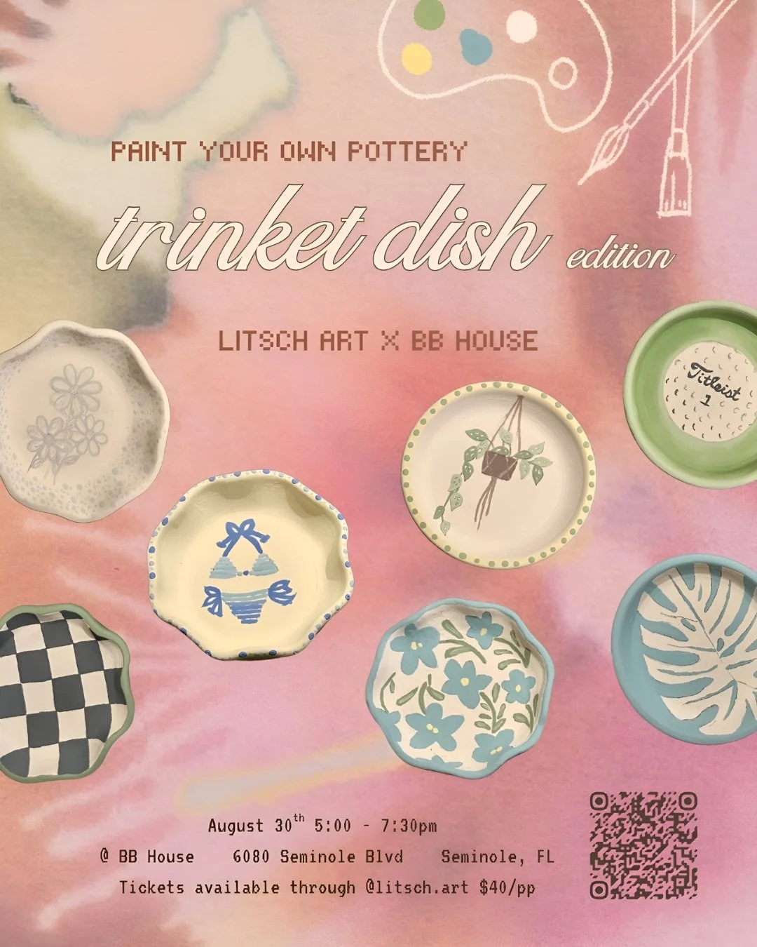 Paint your own Trinket Dish at BB House