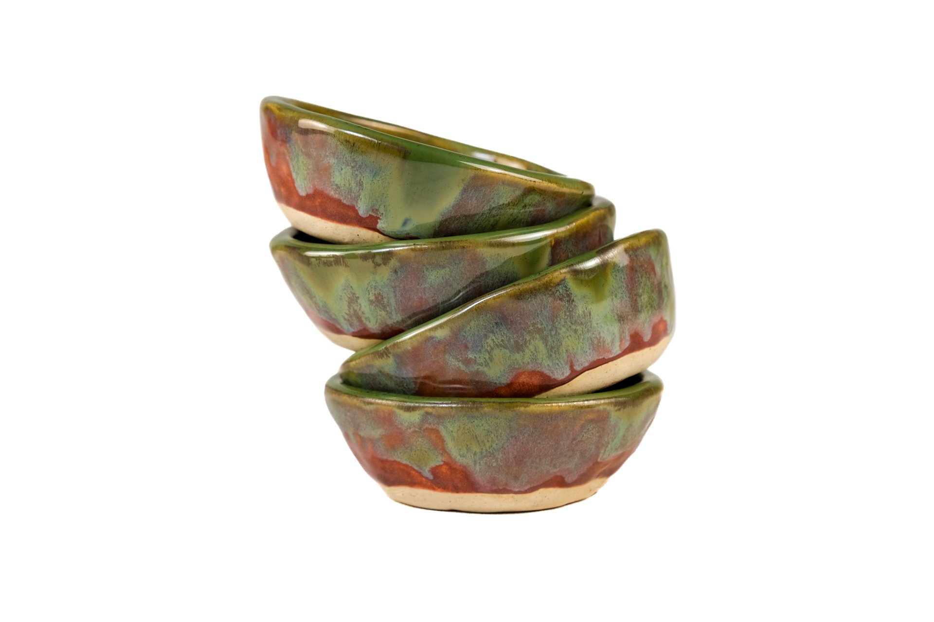 Red and Green Bowls Set