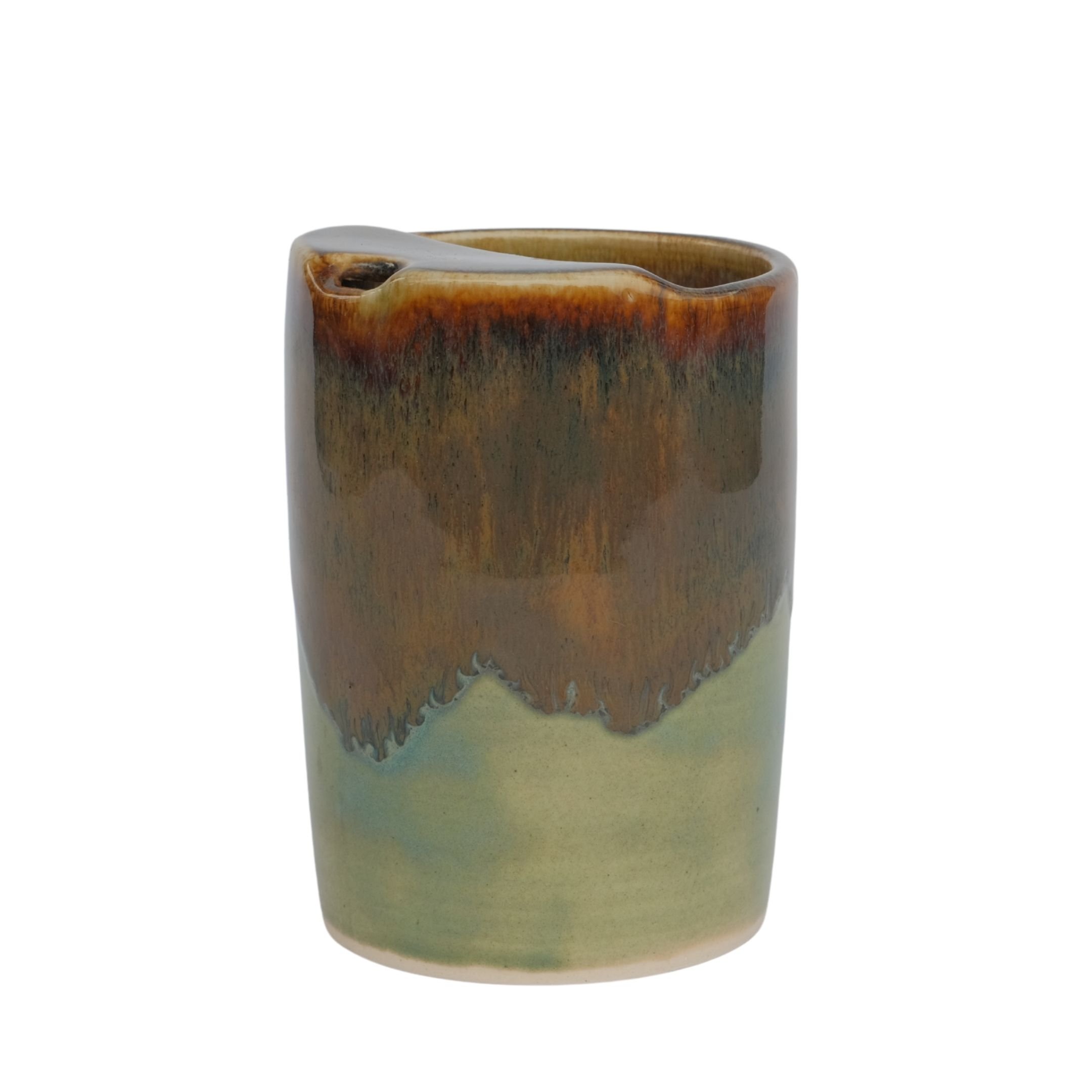 Green and Brown Sipper