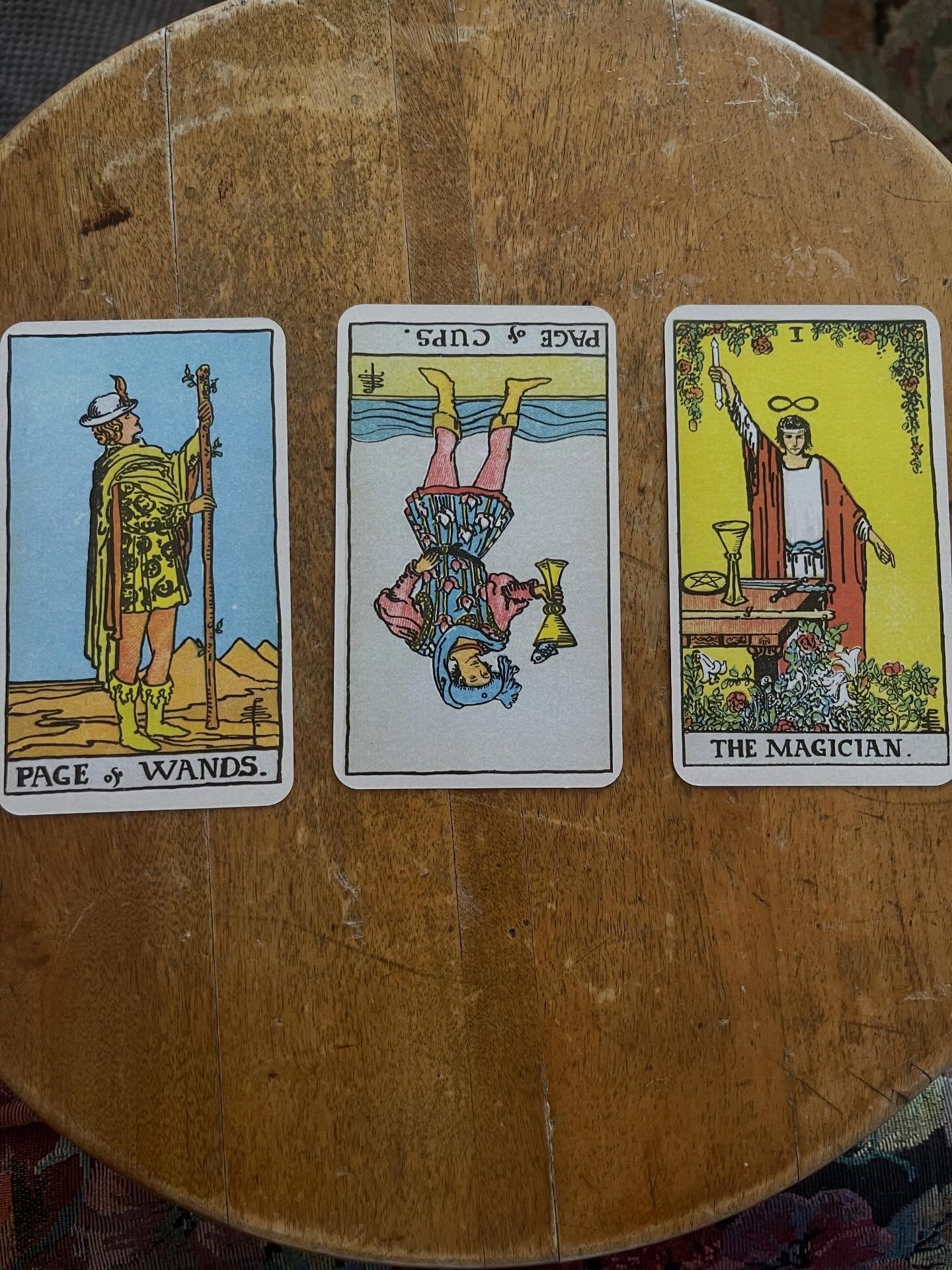 three cards a day until the deck runs dry, whenever i can:

actually drew these puppies yesterday and had half this post drafted but then the baby woke up and it was full tilt action stations from then until bedtime. 

page of wands - this is a nice 