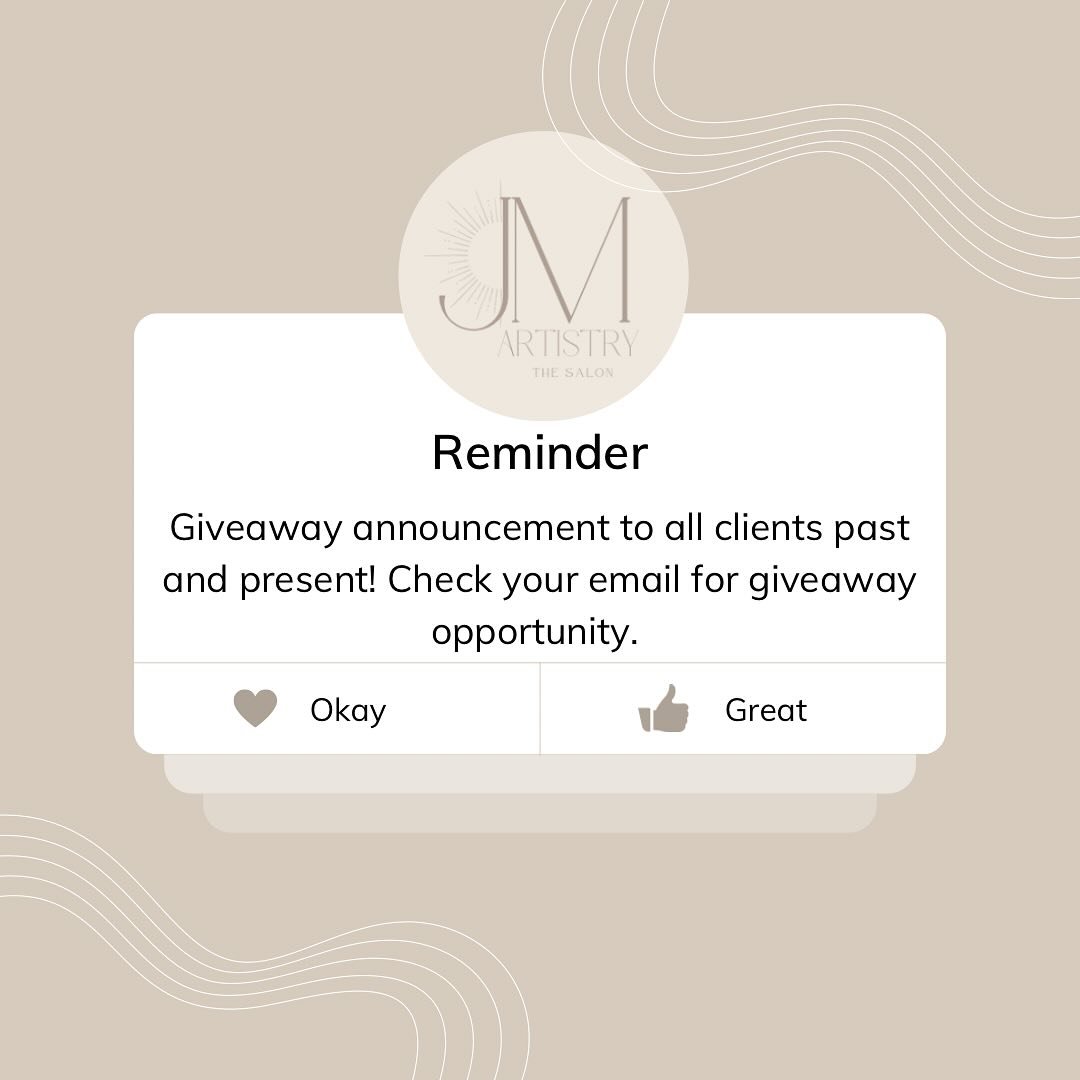 📣 Calling ALL clients 📣

Check your email, I sent a giveaway announcement at the beginning of the month, giveaway ends May 31. There is still time to enter!