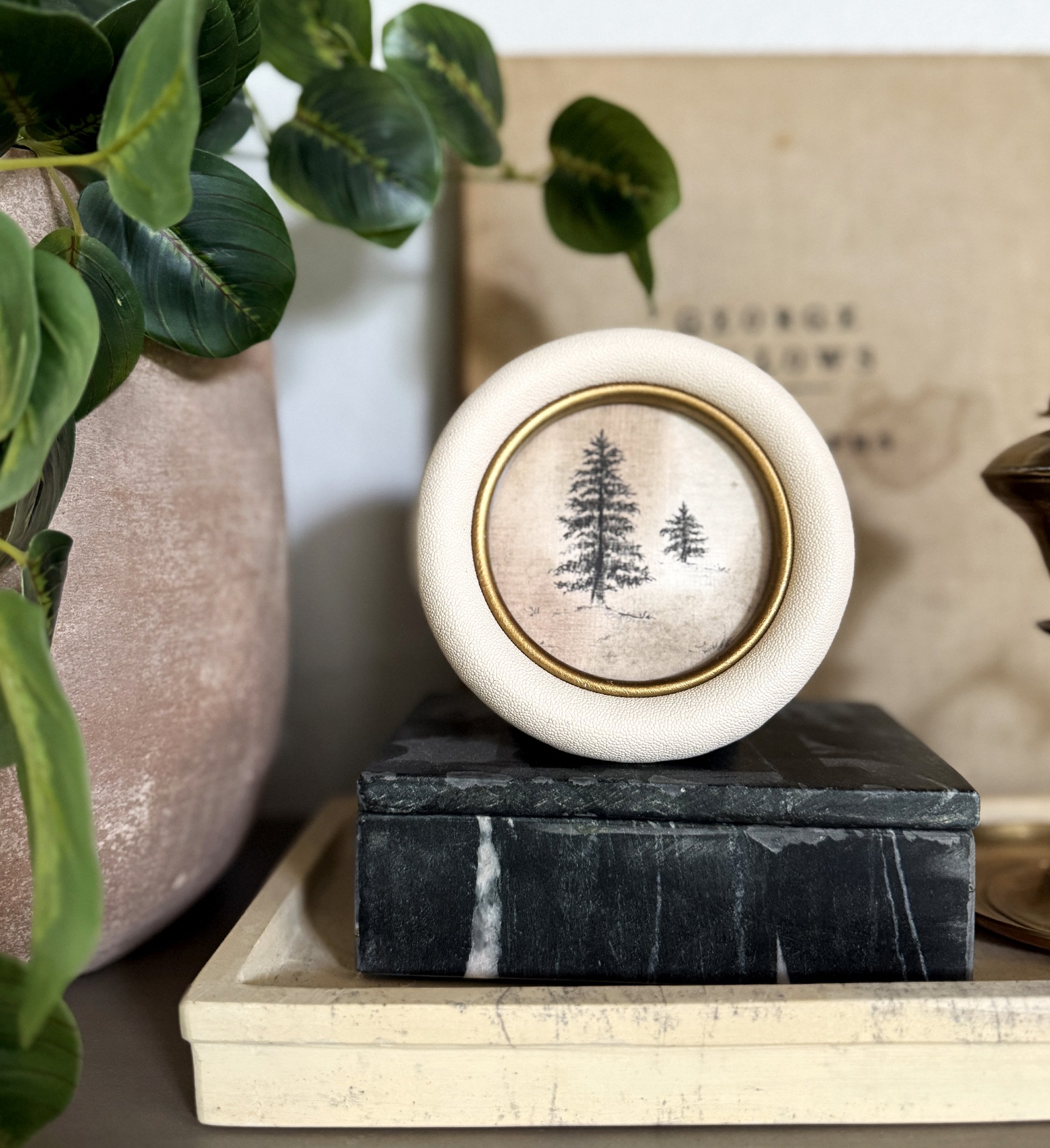 Miniature Winter Landscape Drawing — Archival Paper