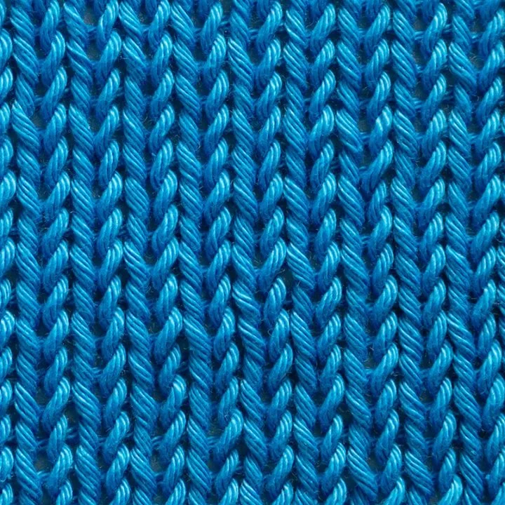 Stockinette Stitch (source: Nimble Needles)
