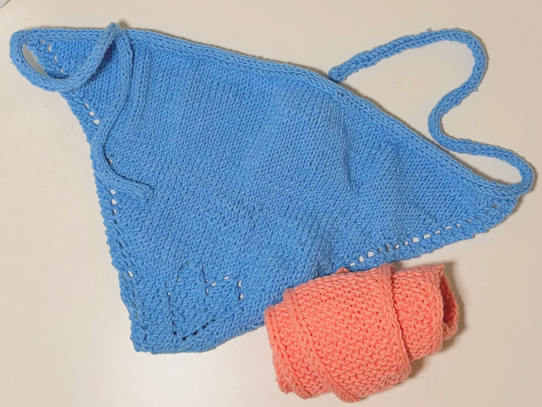 Blue Bandana and Pink Sophie's Scarf