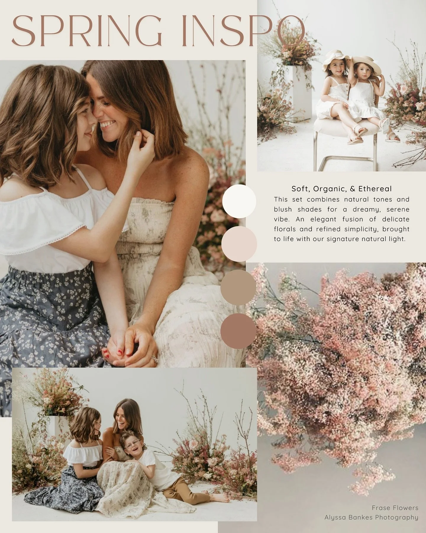 Are you ready for spring? 🌸✨

We can&rsquo;t wait to bring this dreamy set to life in the coming weeks with @mintandmagnolia 🌿 A perfect mix of warm neutrals, soft taupes, and blush tones, all highlighted by our studio&rsquo;s signature natural lig