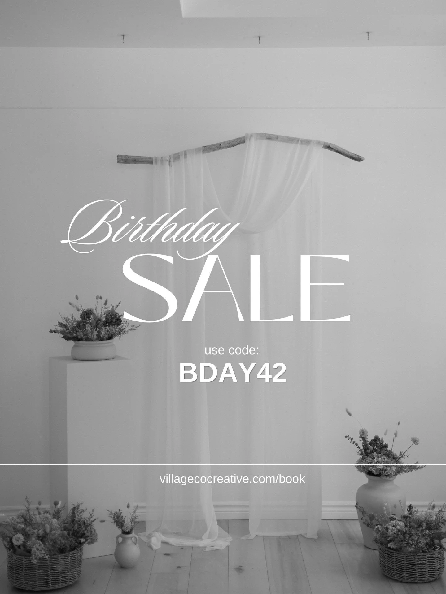 today&rsquo;s my birthday 🥂
can you guess what I&rsquo;m turning? 👀

42 🎉

so I&rsquo;m celebrating with a 42% off flash sale on standard studio bookings!

use code: BDAY42

valid on standard weekday + weekend rentals through the end of September 