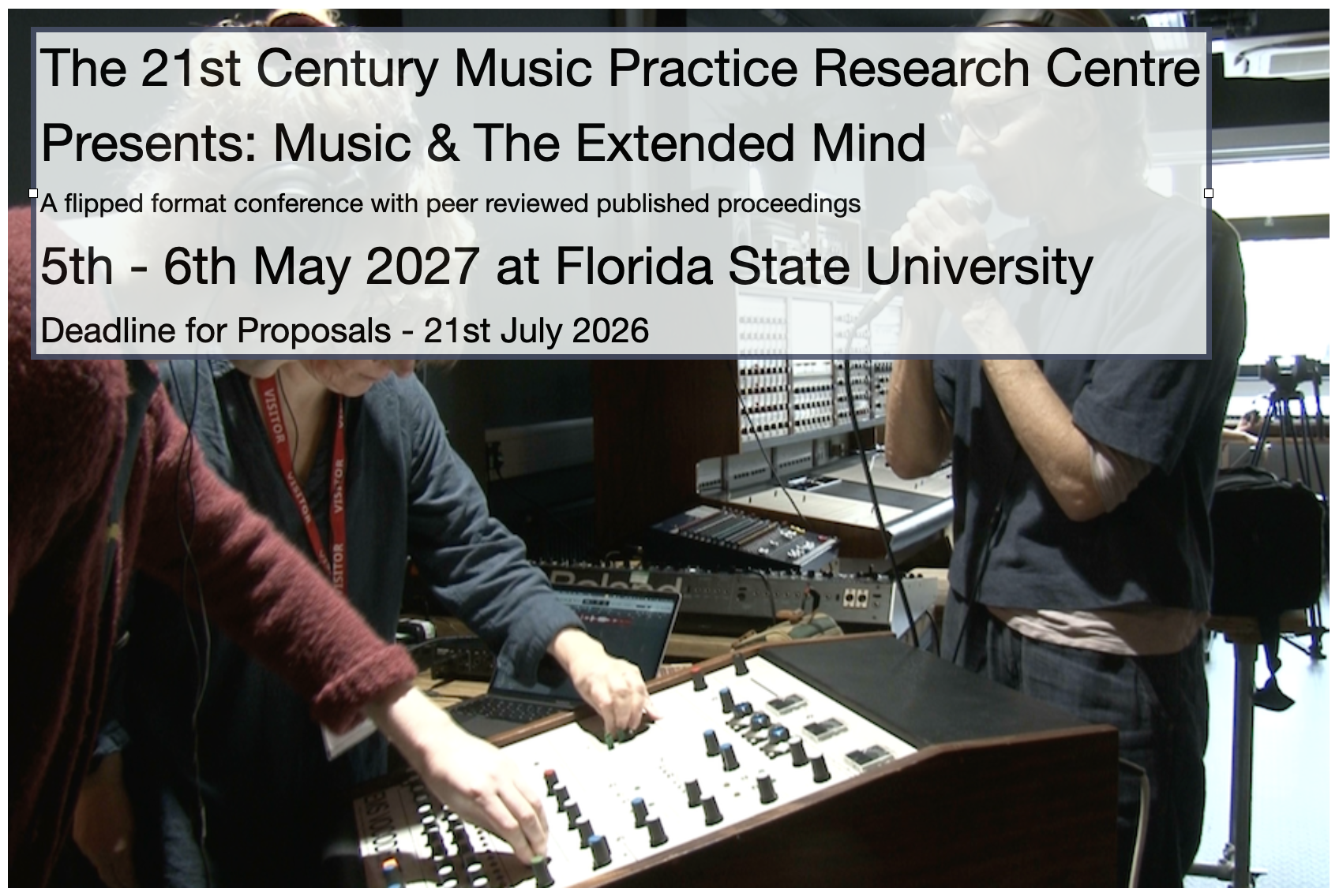 Music and the Extended Mind: A Conference on Musical Intelligence in the 21st Century